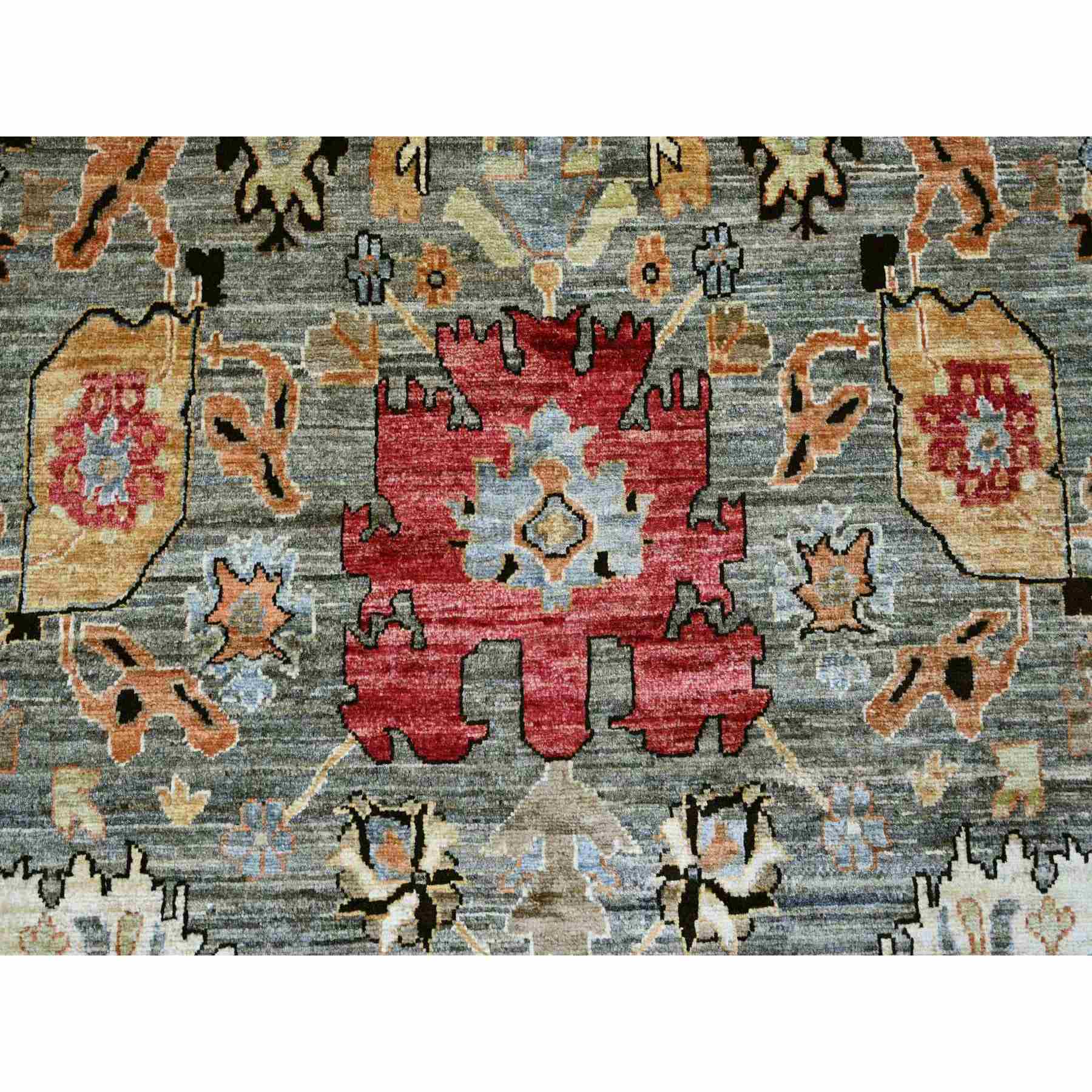 Oushak-And-Peshawar-Hand-Knotted-Rug-112285