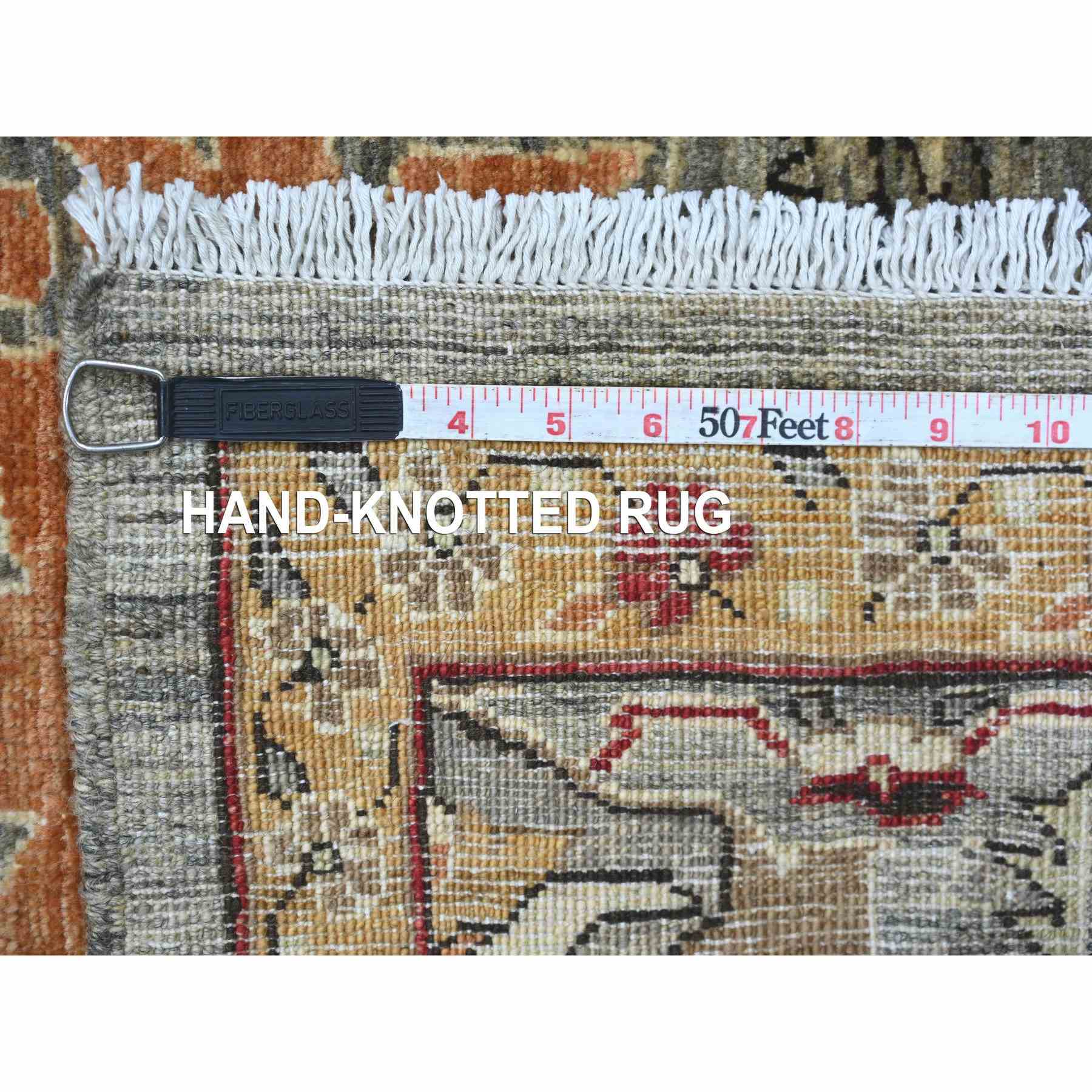 Oushak-And-Peshawar-Hand-Knotted-Rug-112285