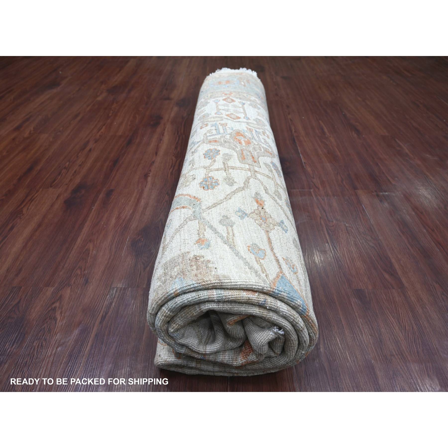 Oushak-And-Peshawar-Hand-Knotted-Rug-112300