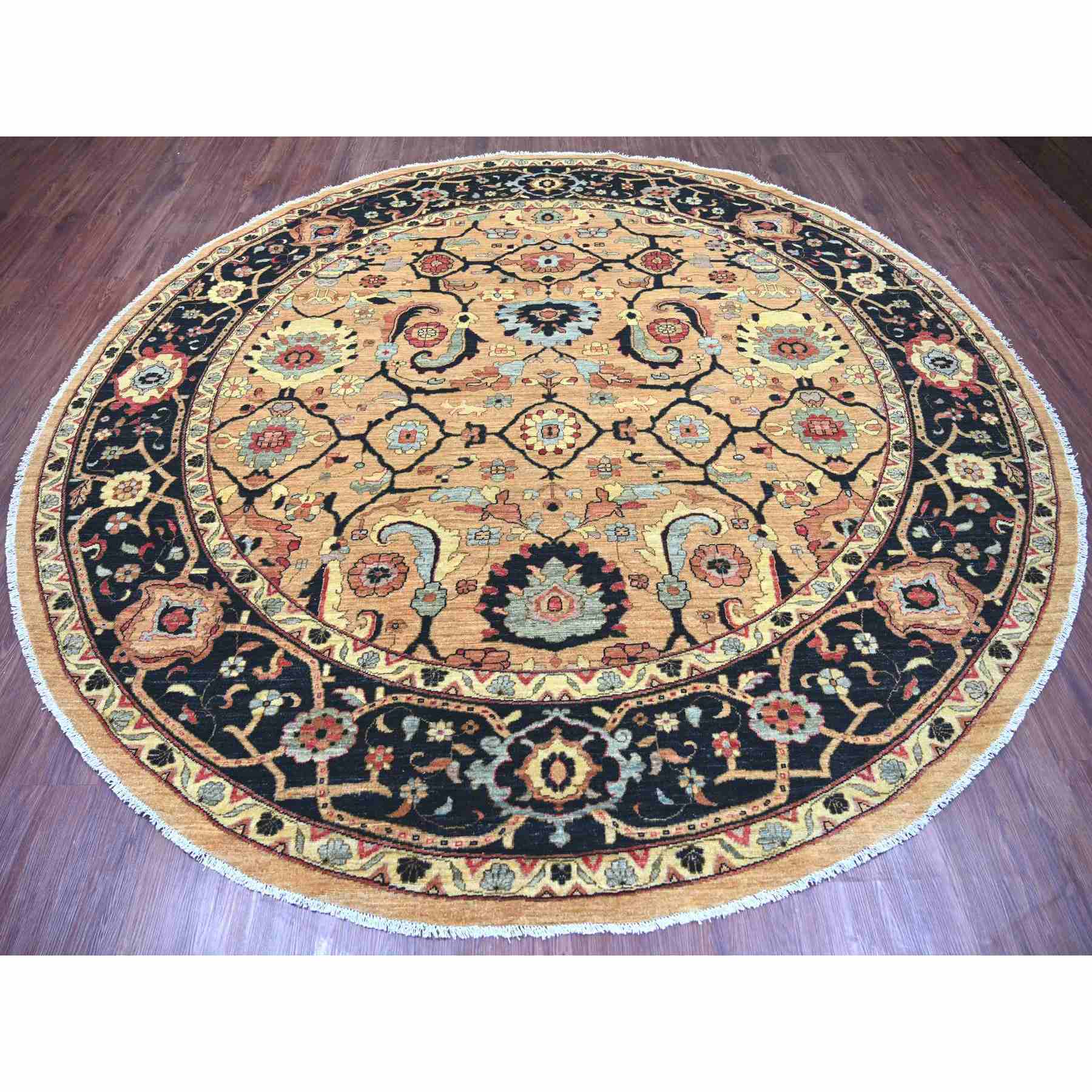 Oushak-And-Peshawar-Hand-Knotted-Rug-112305