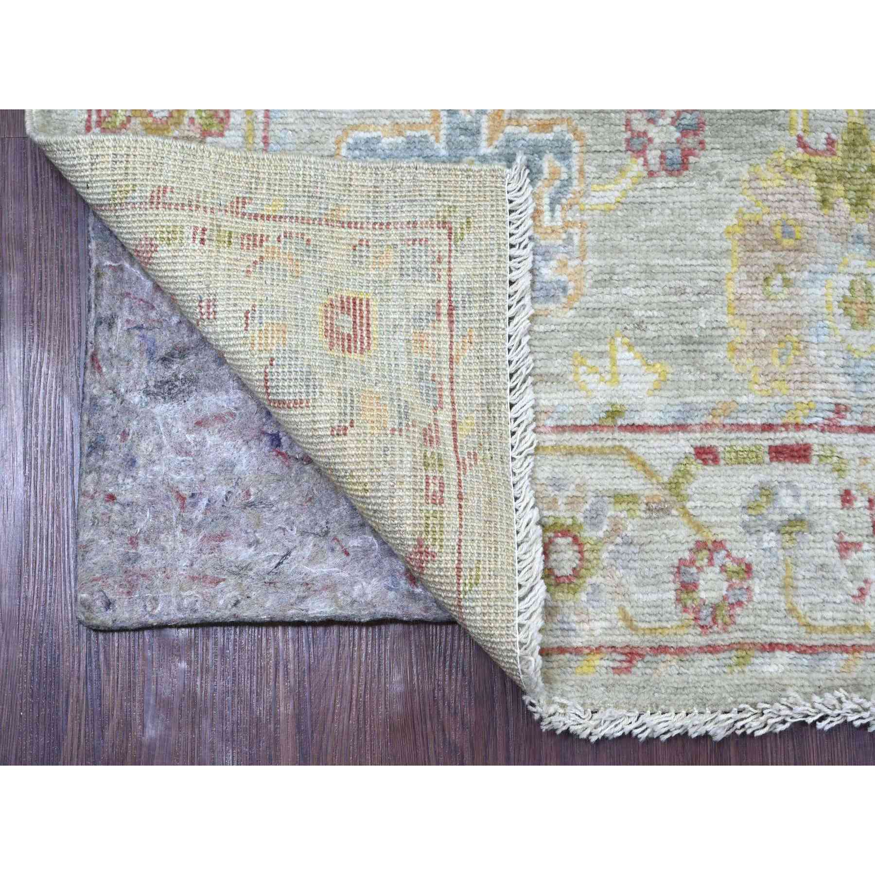 Oushak-And-Peshawar-Hand-Knotted-Rug-112330