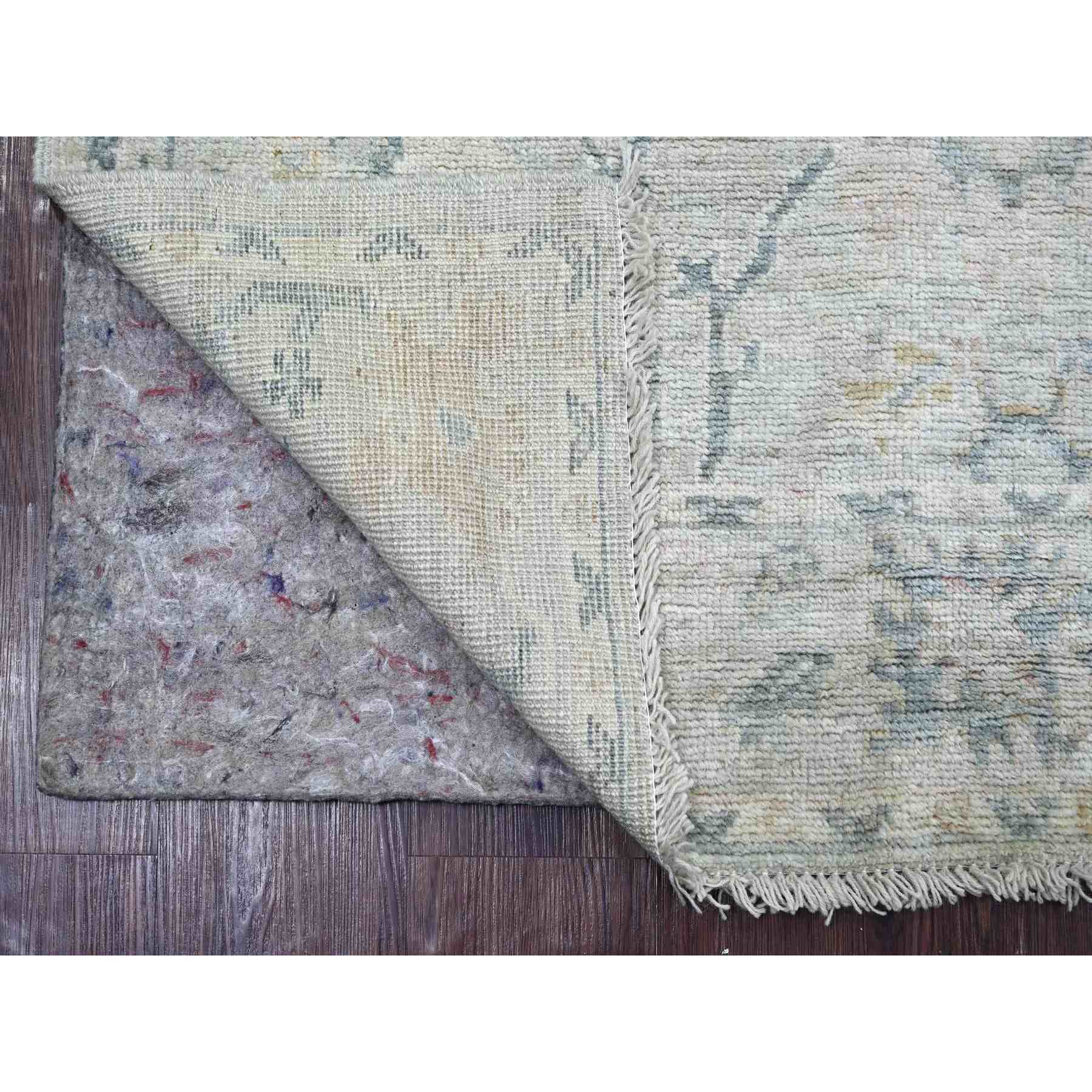 Oushak-And-Peshawar-Hand-Knotted-Rug-112335