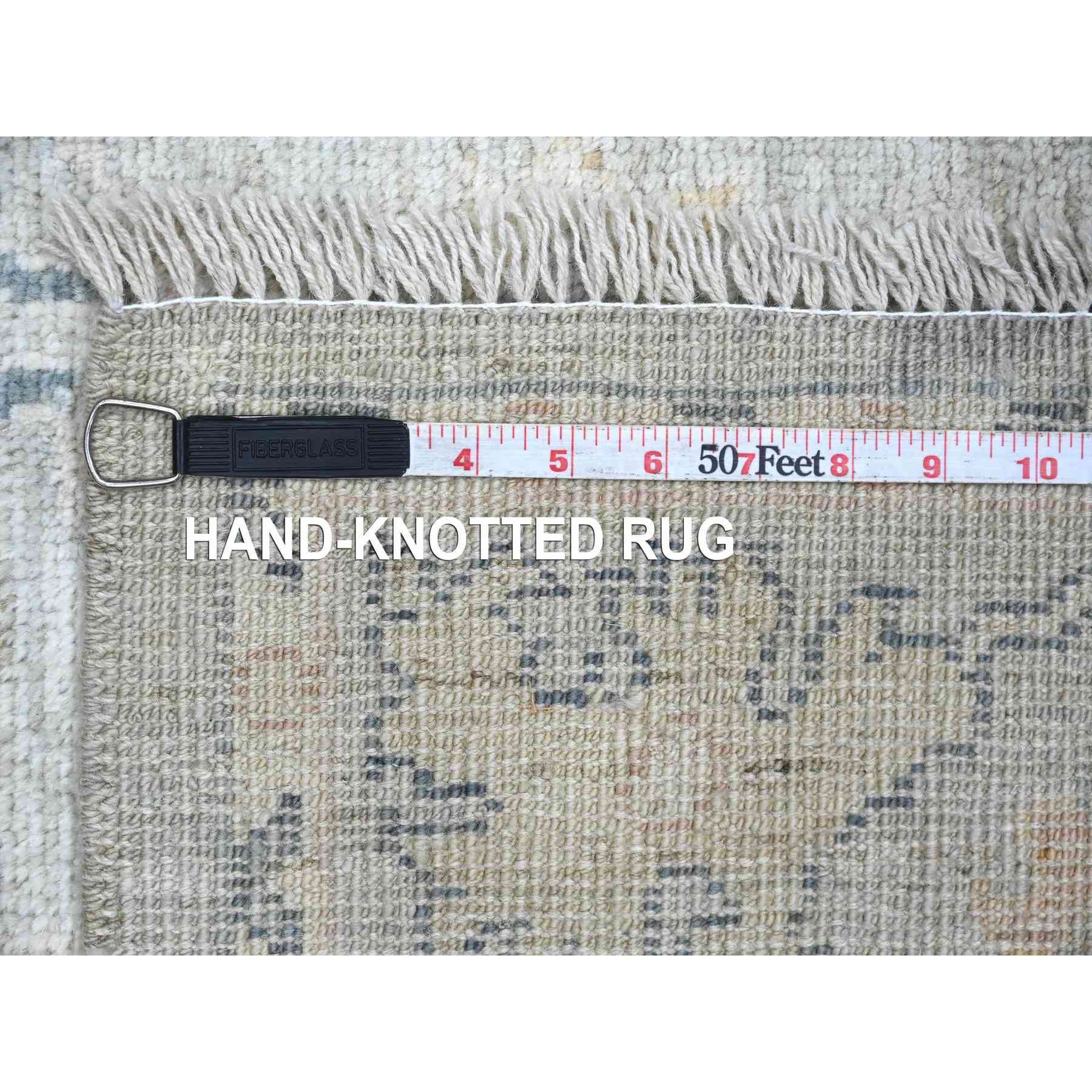 Oushak-And-Peshawar-Hand-Knotted-Rug-112335