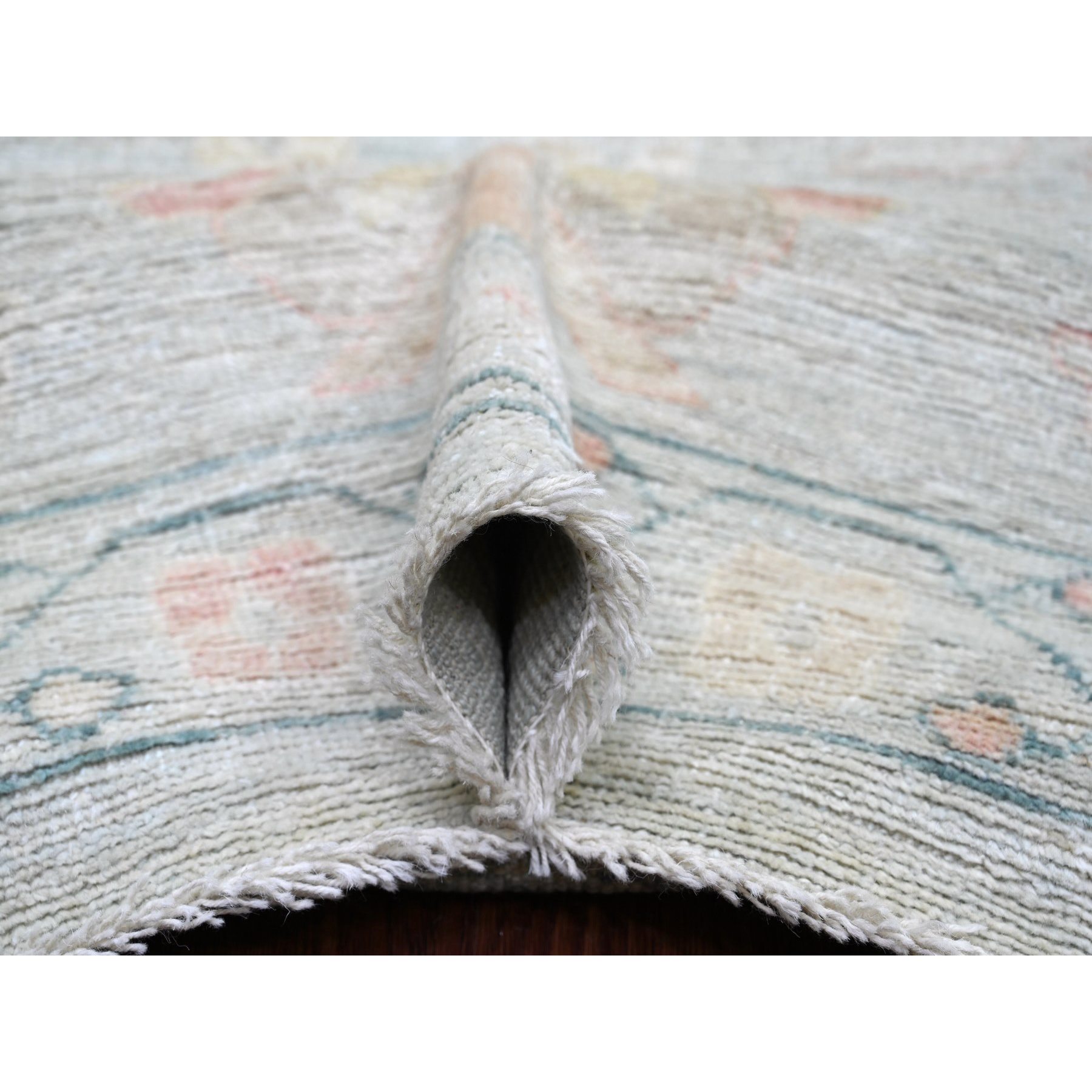 Oushak-And-Peshawar-Hand-Knotted-Rug-112340