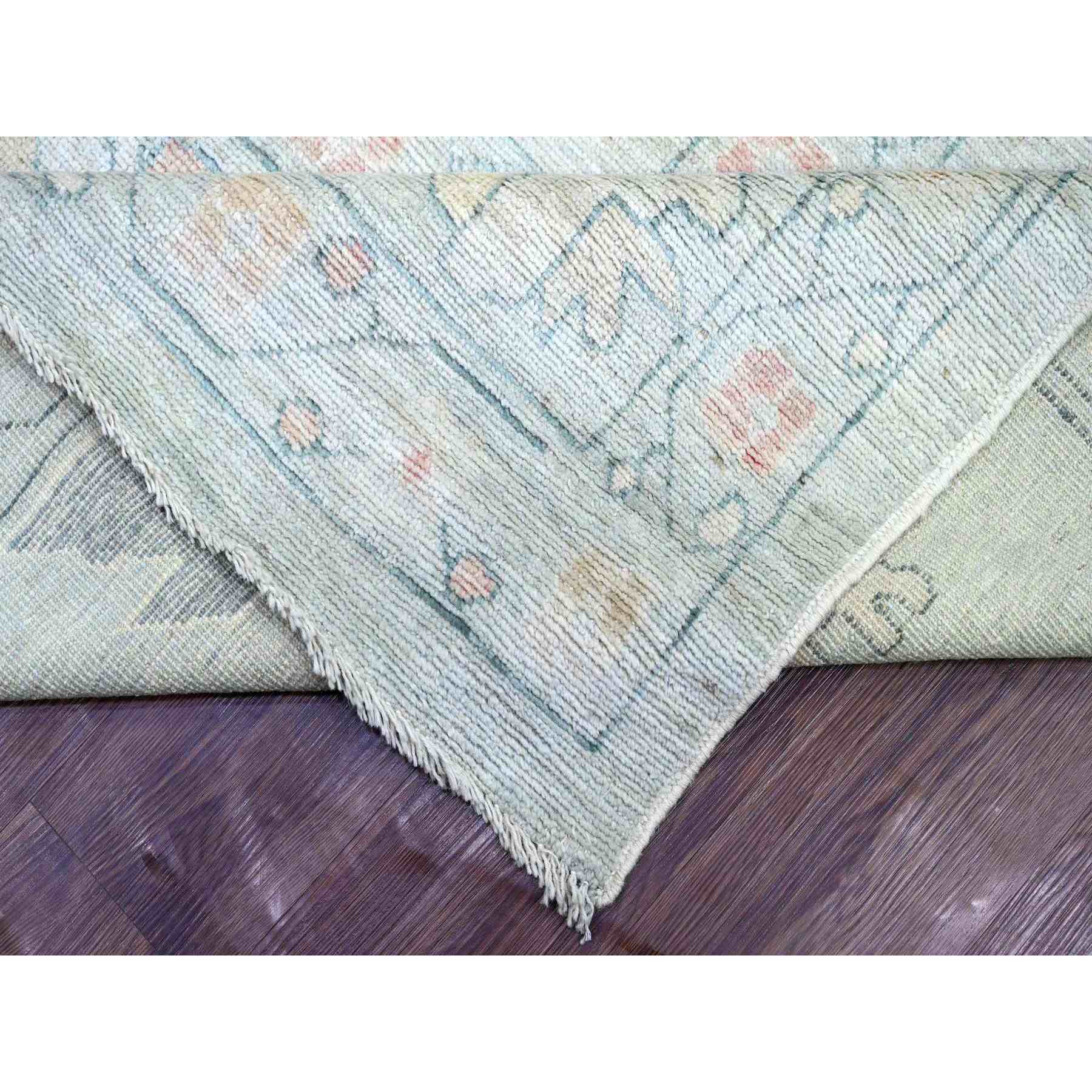 Oushak-And-Peshawar-Hand-Knotted-Rug-112340