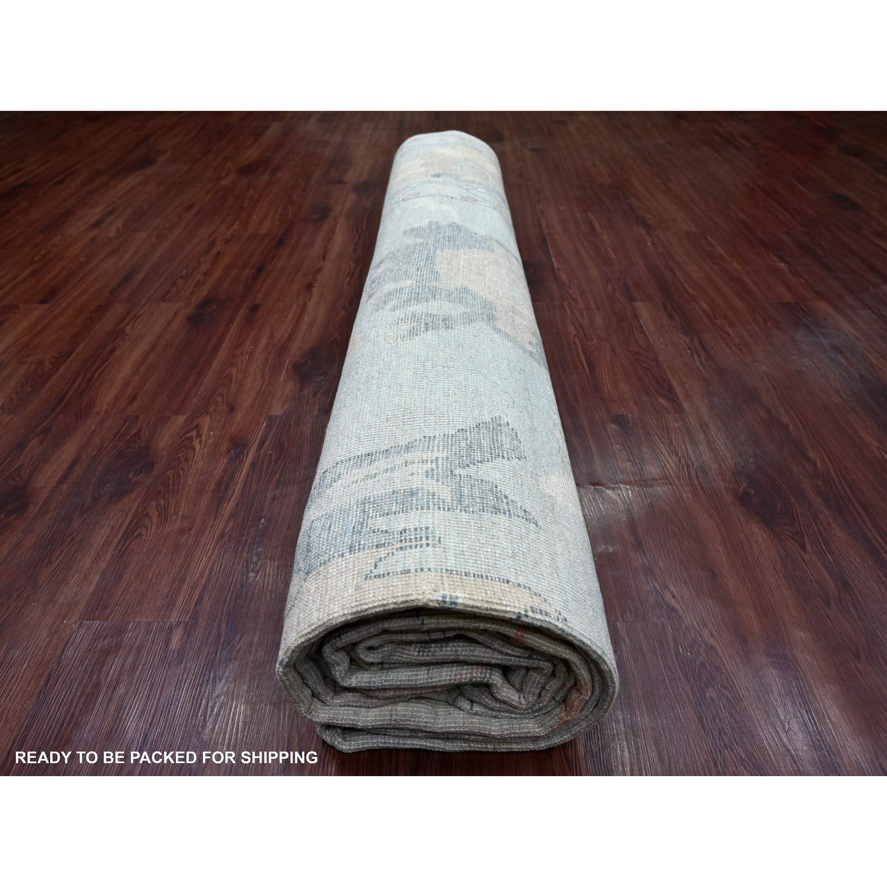 Oushak-And-Peshawar-Hand-Knotted-Rug-112340