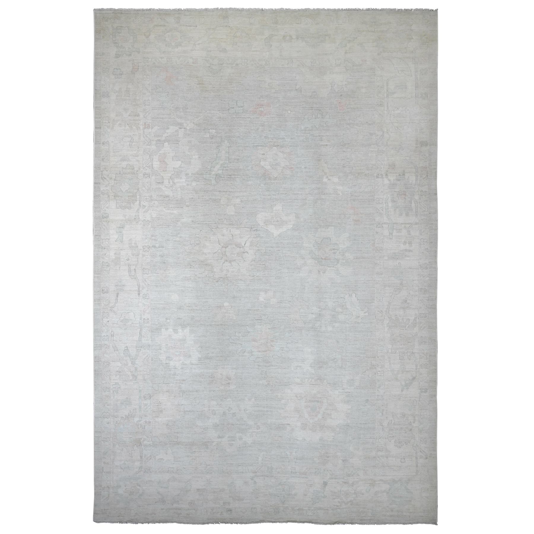 Oushak-And-Peshawar-Hand-Knotted-Rug-112345