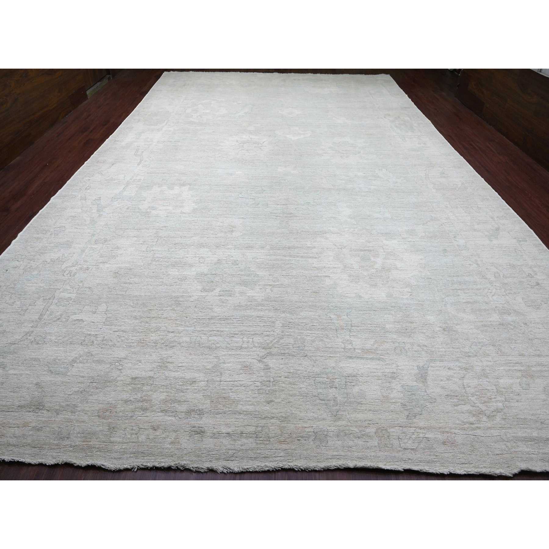 Oushak-And-Peshawar-Hand-Knotted-Rug-112345