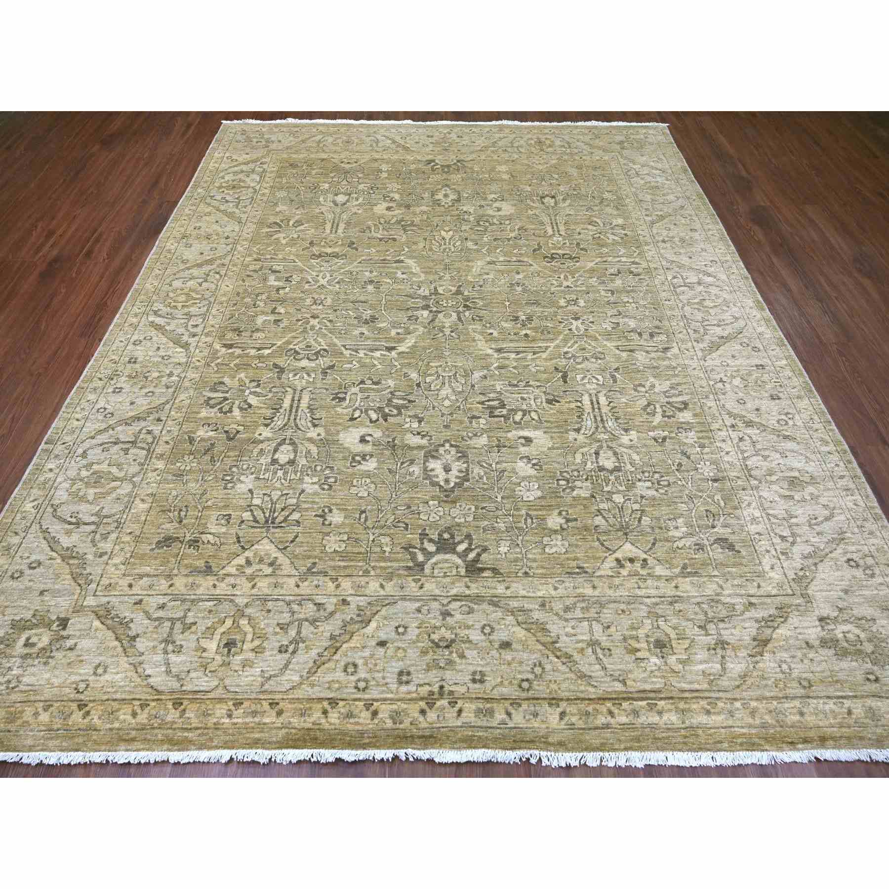 Oushak-And-Peshawar-Hand-Knotted-Rug-112380