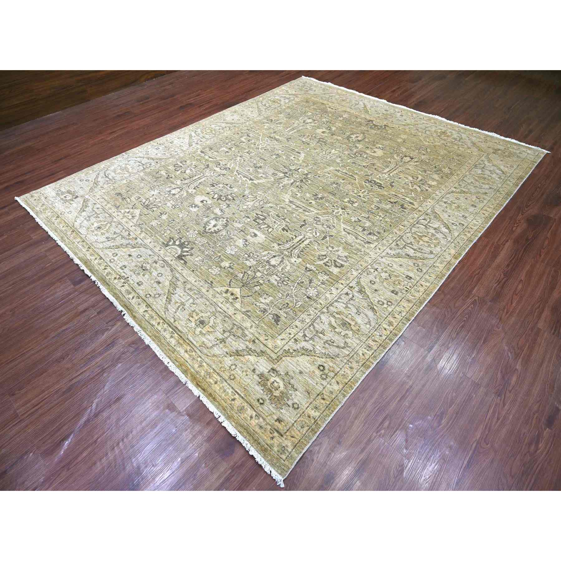 Oushak-And-Peshawar-Hand-Knotted-Rug-112380