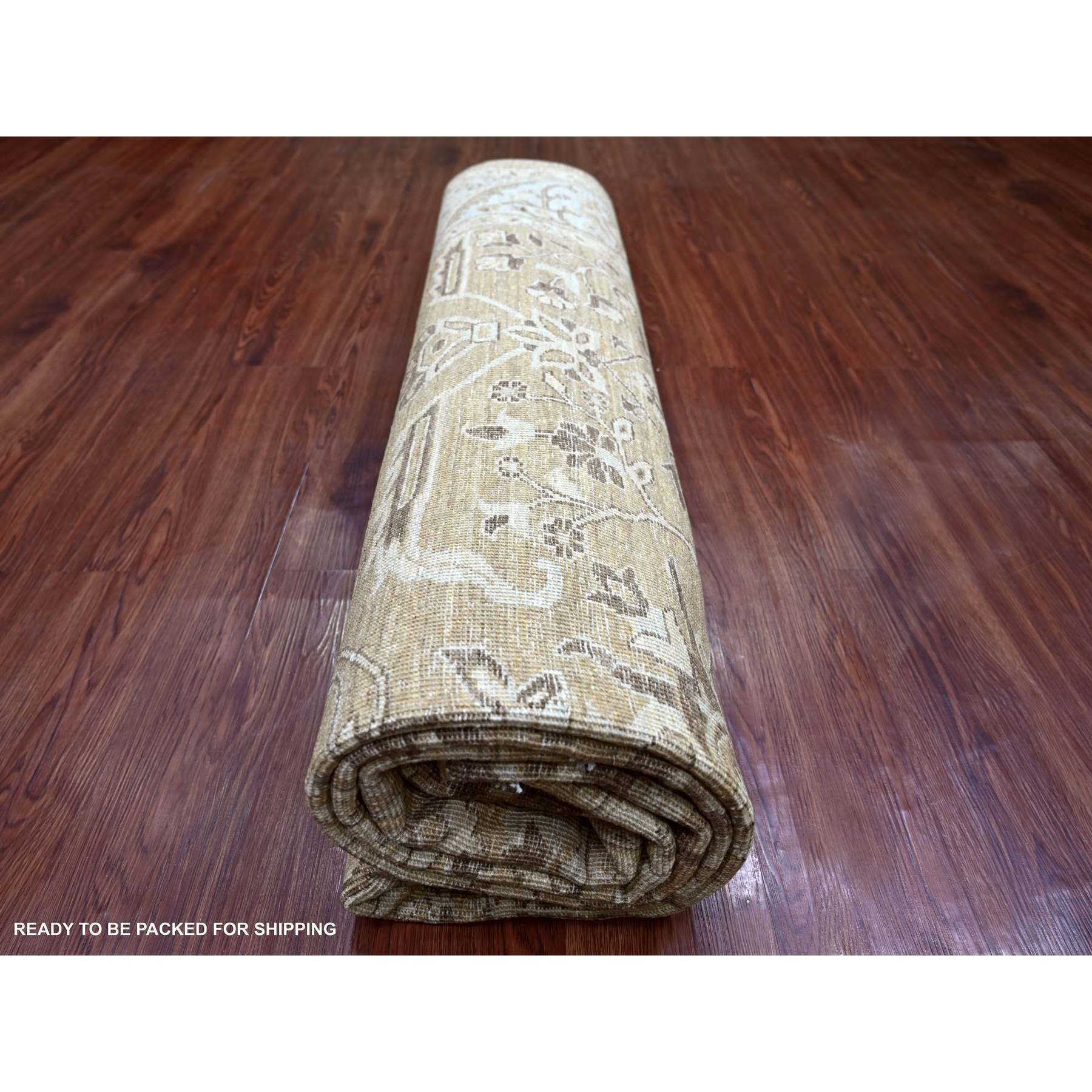 Oushak-And-Peshawar-Hand-Knotted-Rug-112380