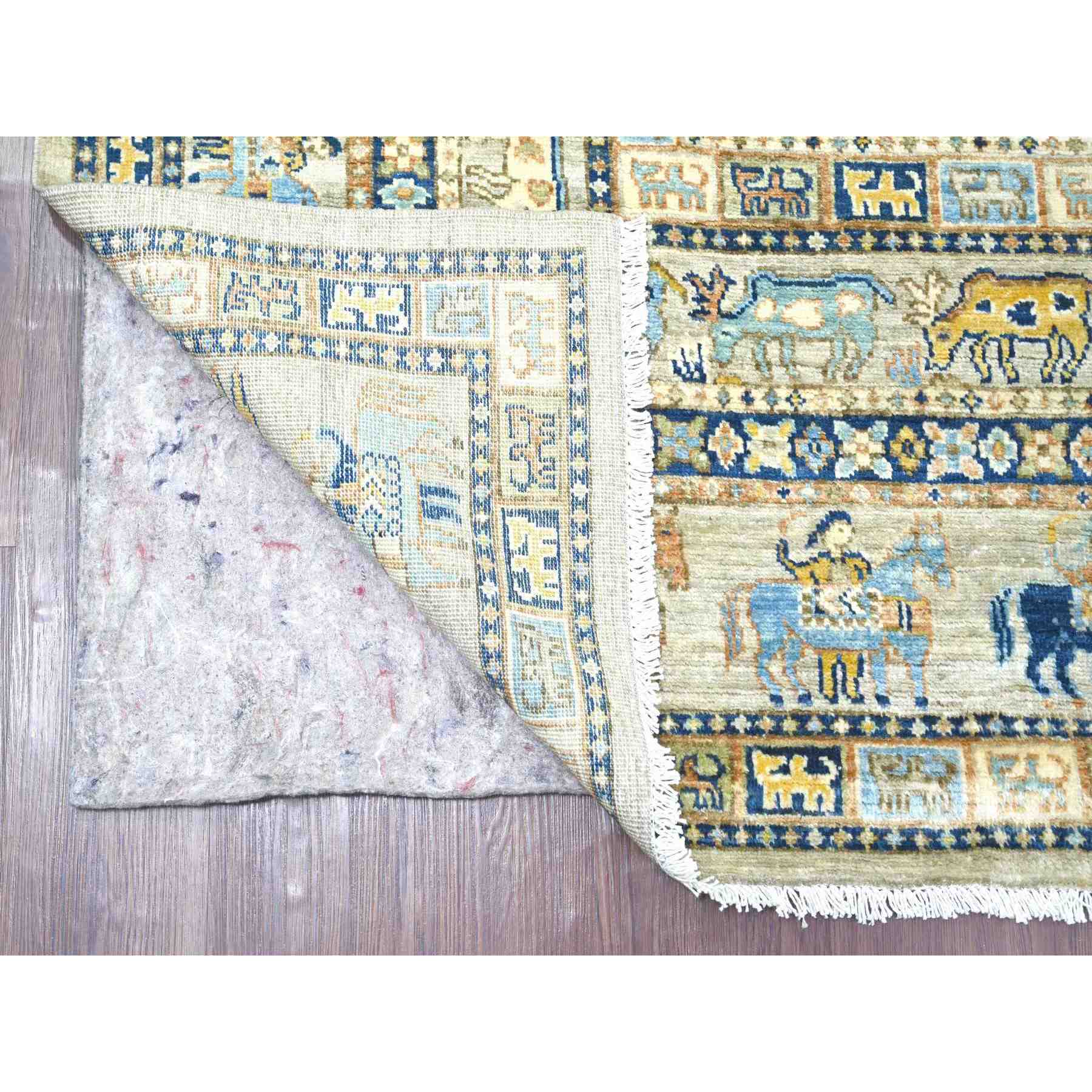 Oushak-And-Peshawar-Hand-Knotted-Rug-112405