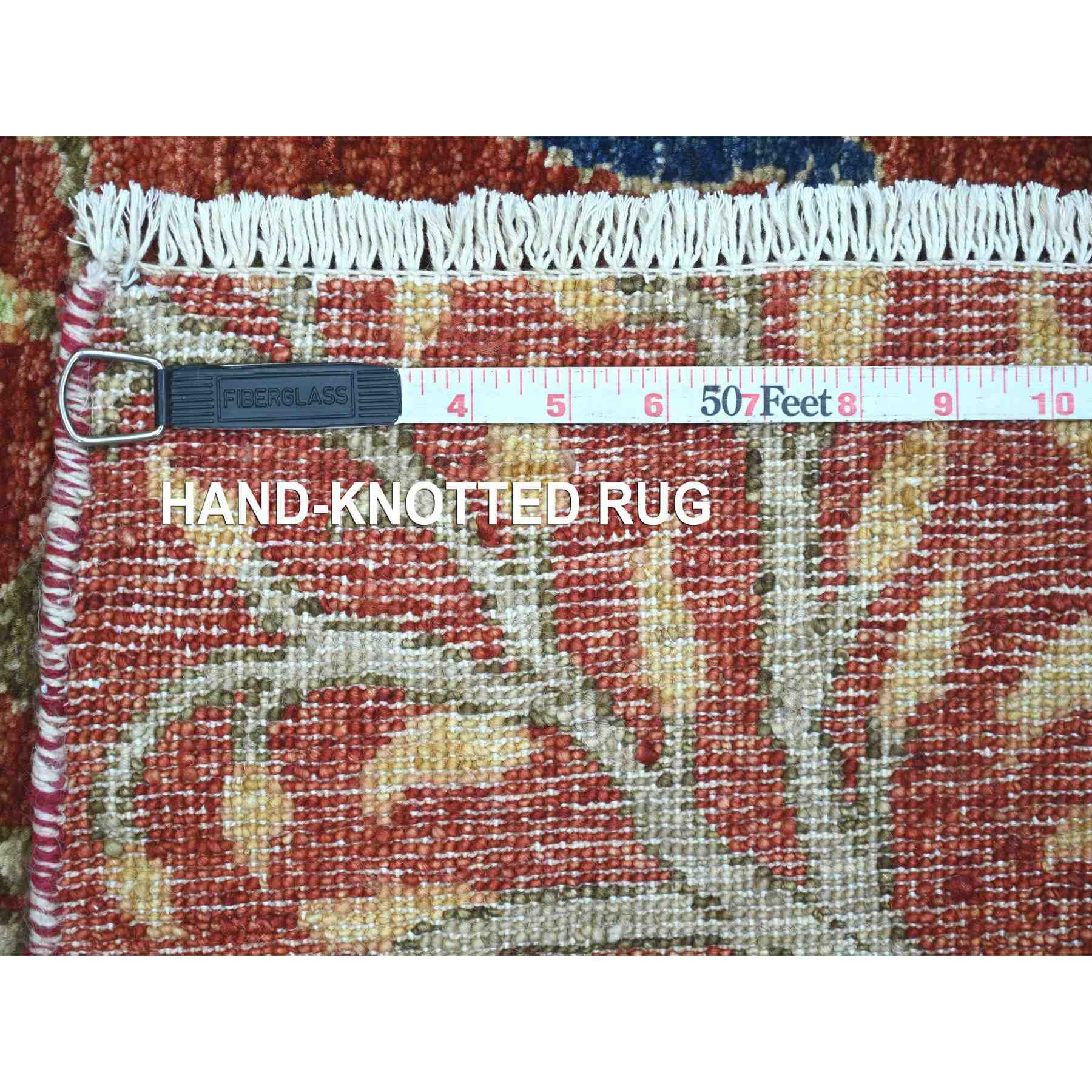 Oushak-And-Peshawar-Hand-Knotted-Rug-112445