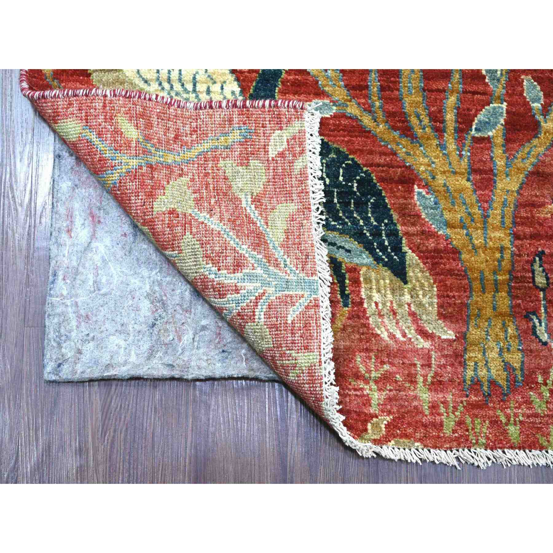 Oushak-And-Peshawar-Hand-Knotted-Rug-112455