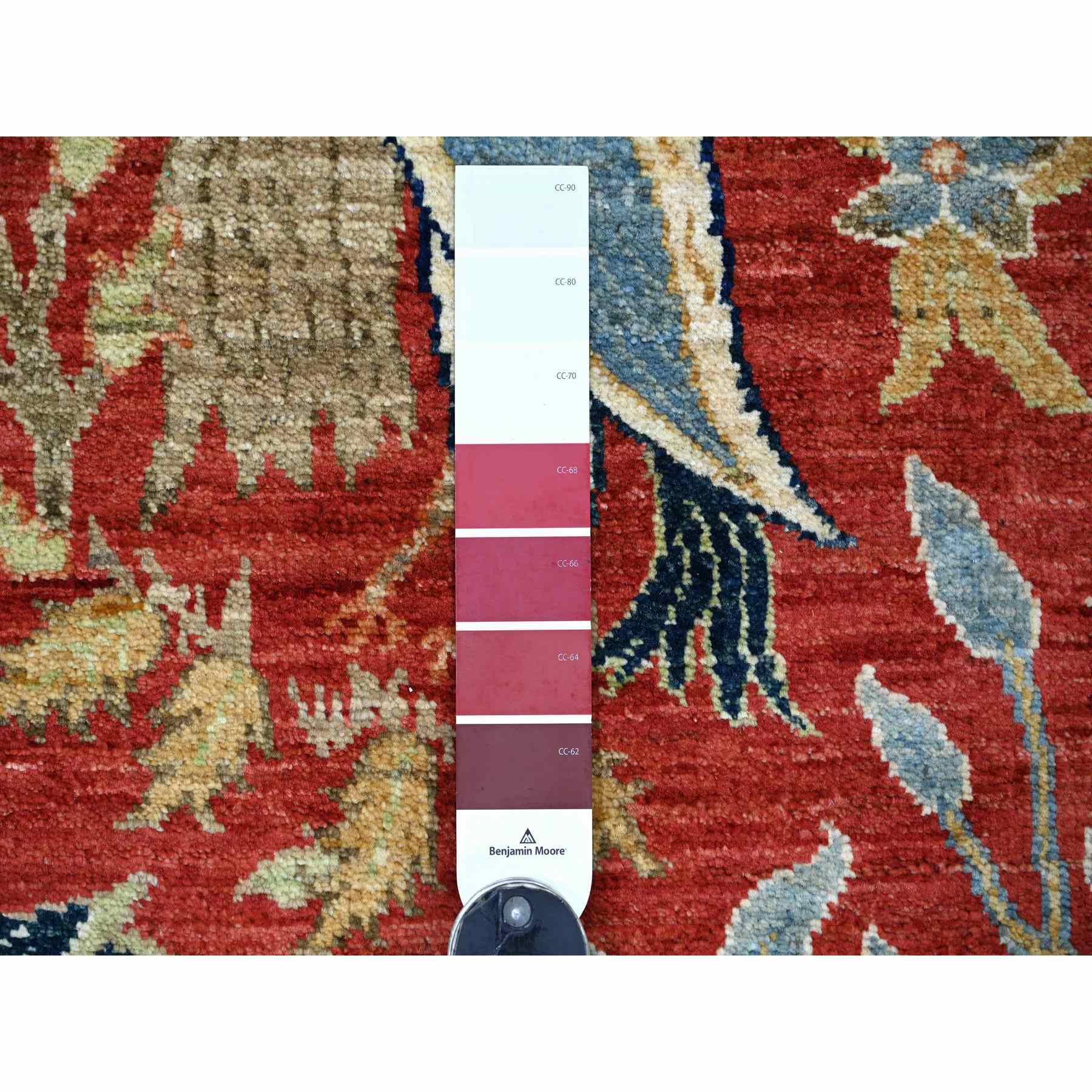Oushak-And-Peshawar-Hand-Knotted-Rug-112455