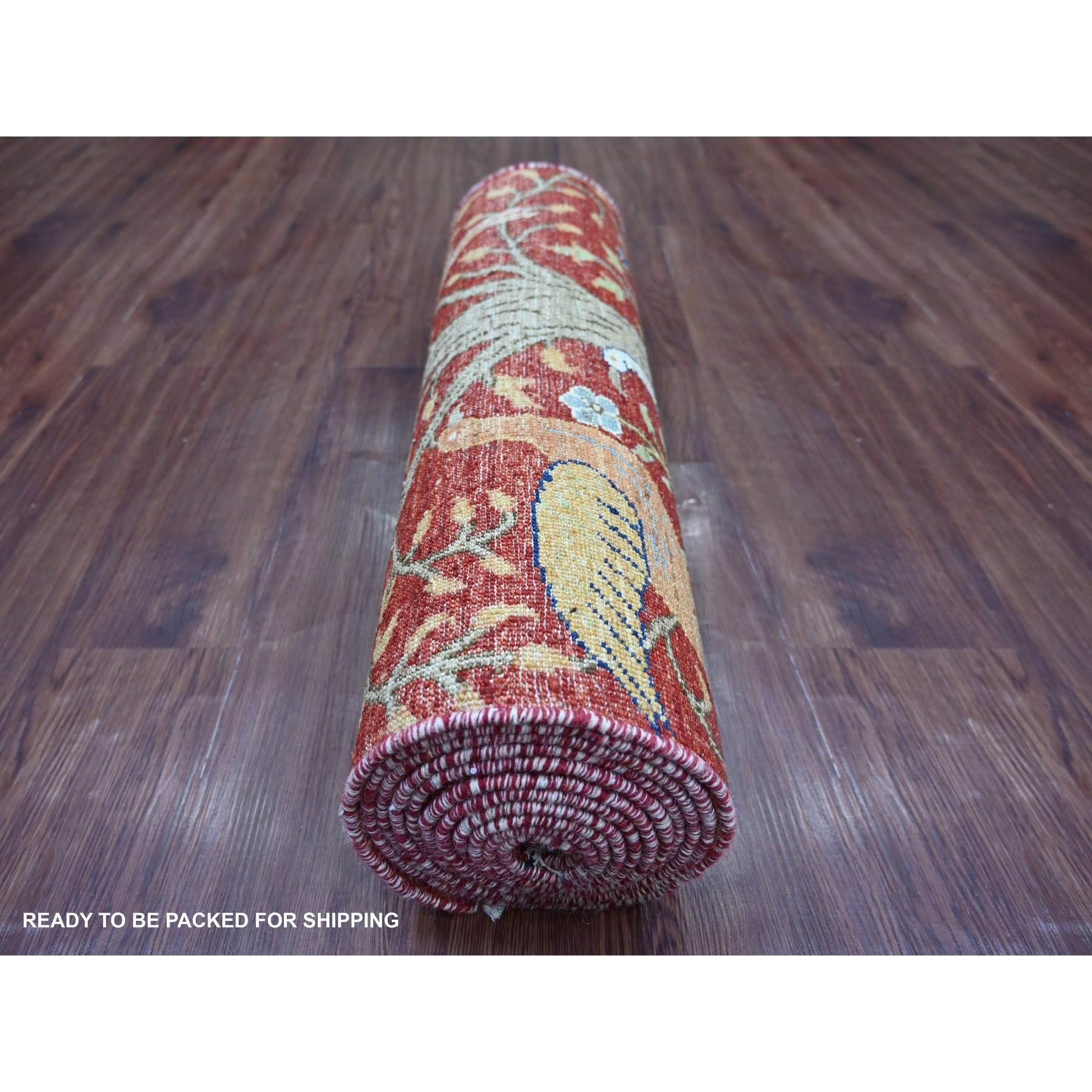 Oushak-And-Peshawar-Hand-Knotted-Rug-112455