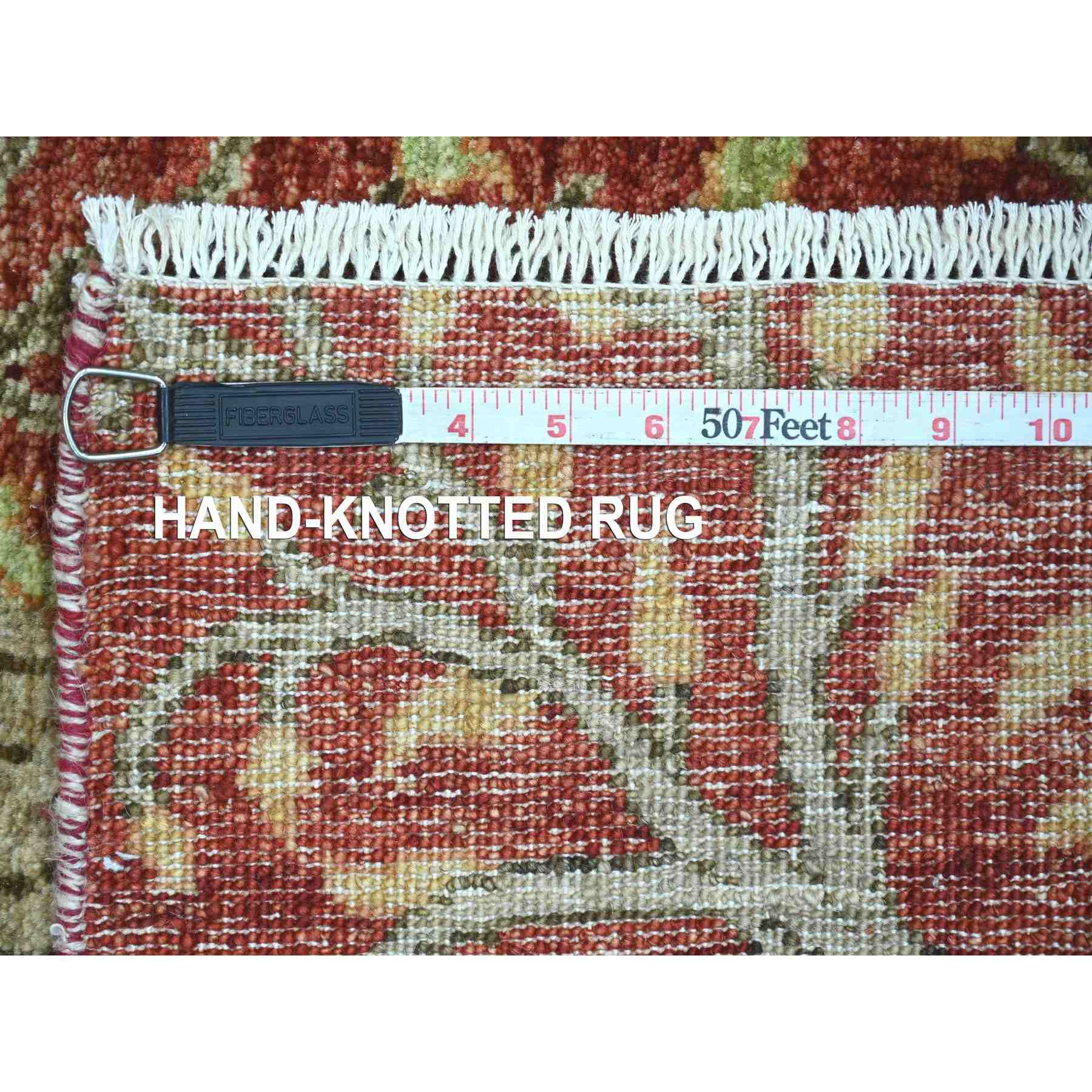 Oushak-And-Peshawar-Hand-Knotted-Rug-112455