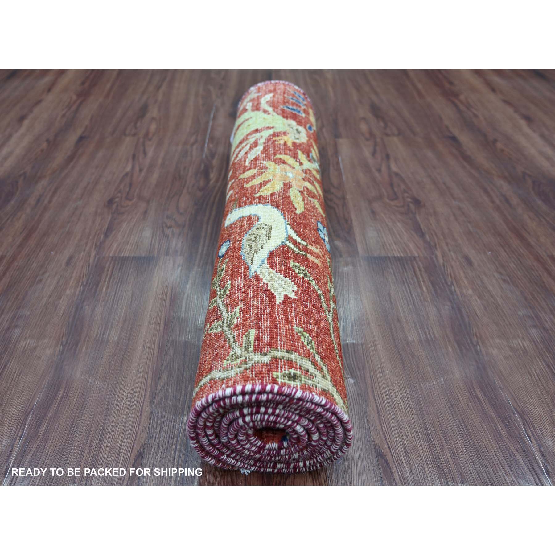 Oushak-And-Peshawar-Hand-Knotted-Rug-112465