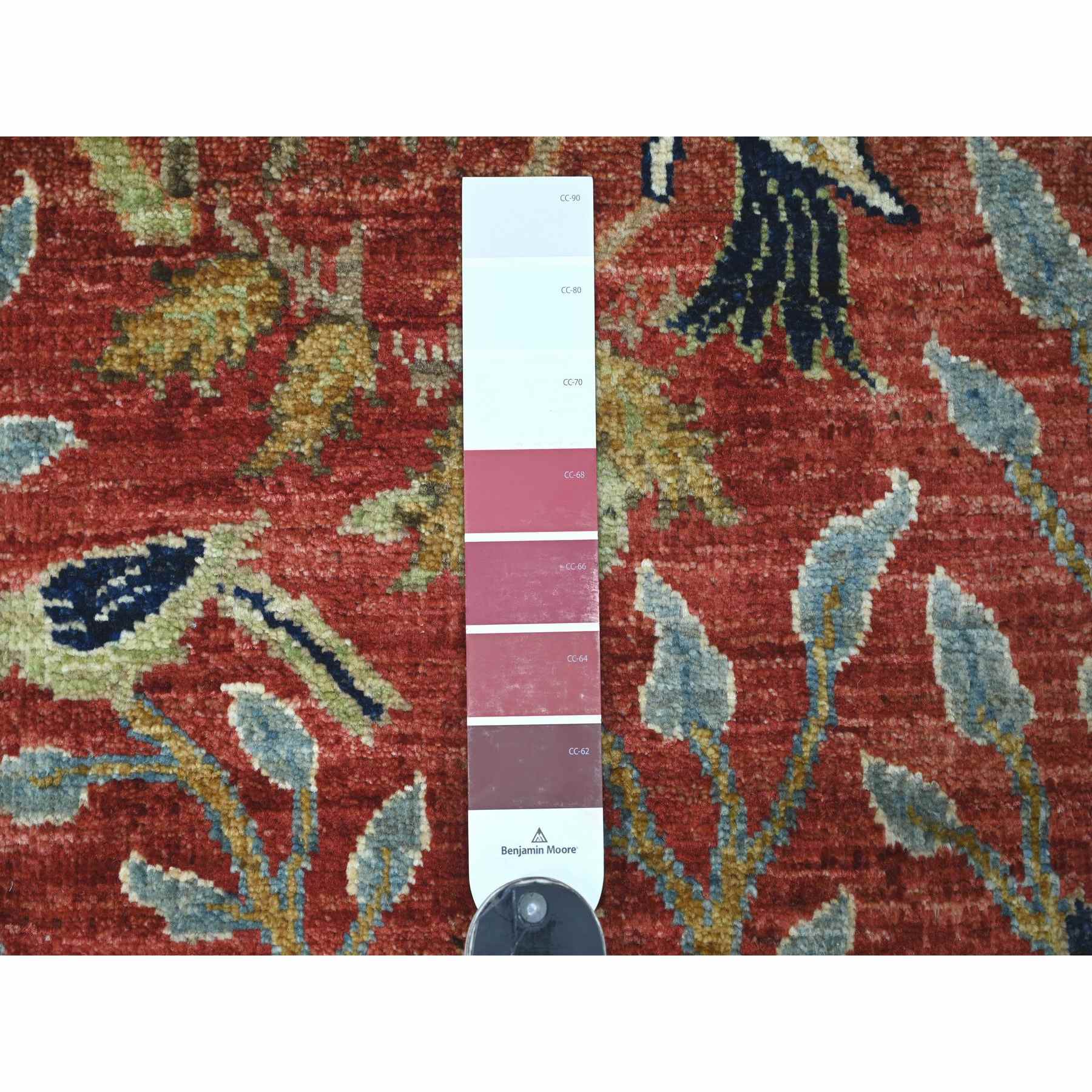 Oushak-And-Peshawar-Hand-Knotted-Rug-112470