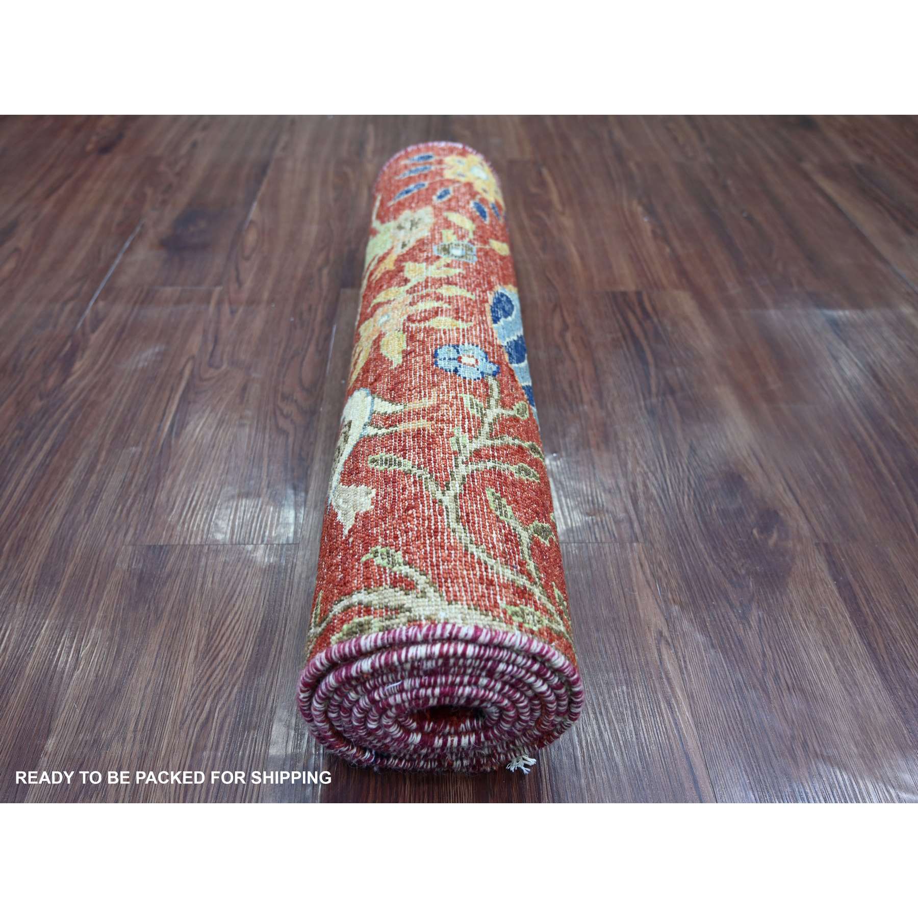 Oushak-And-Peshawar-Hand-Knotted-Rug-112470