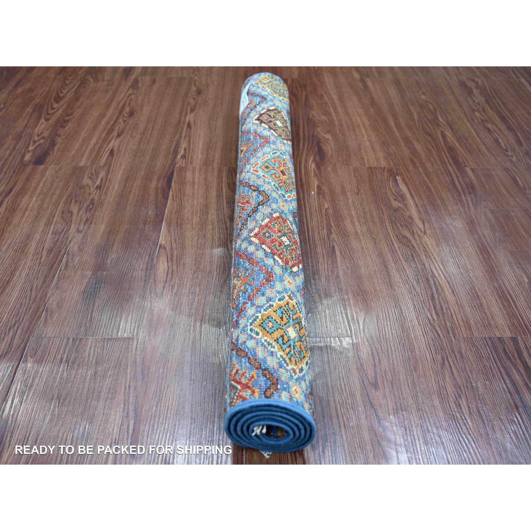 Tribal-Geometric-Hand-Knotted-Rug-110005