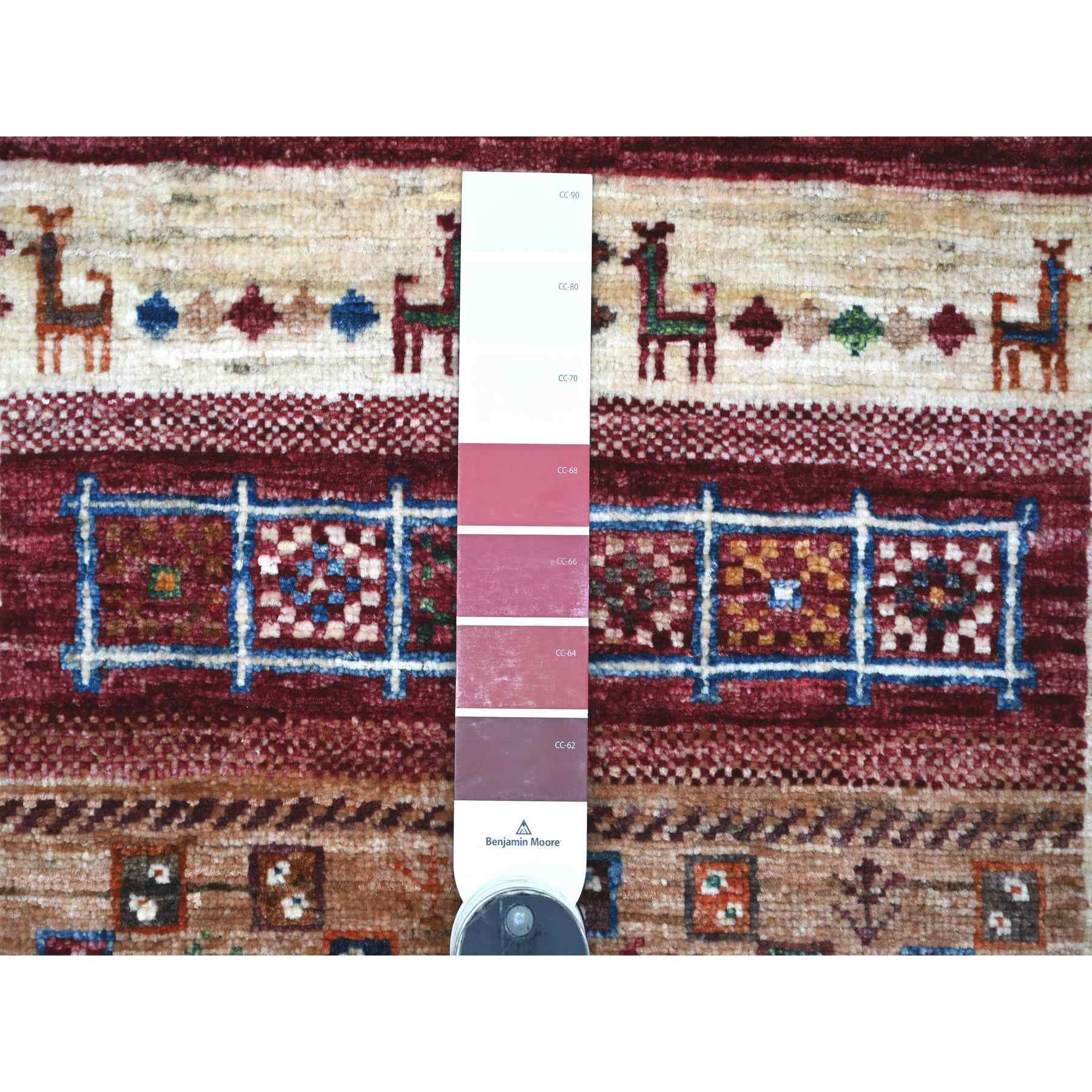 Tribal-Geometric-Hand-Knotted-Rug-110010