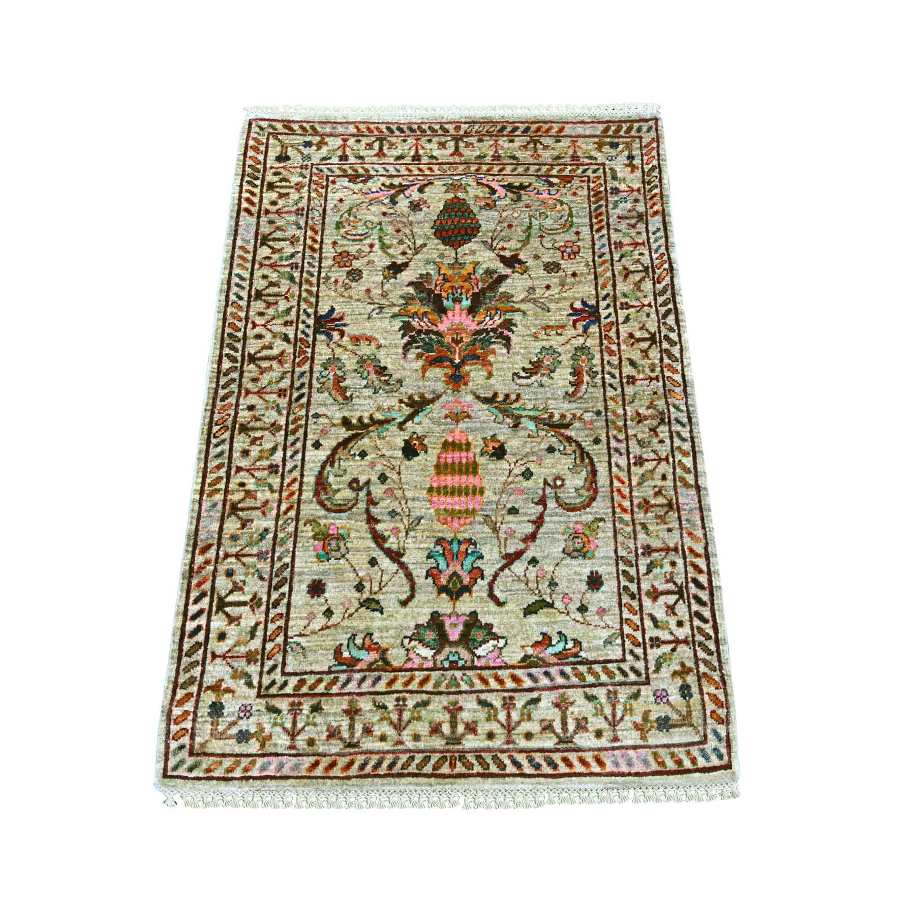 Tribal-Geometric-Hand-Knotted-Rug-110015
