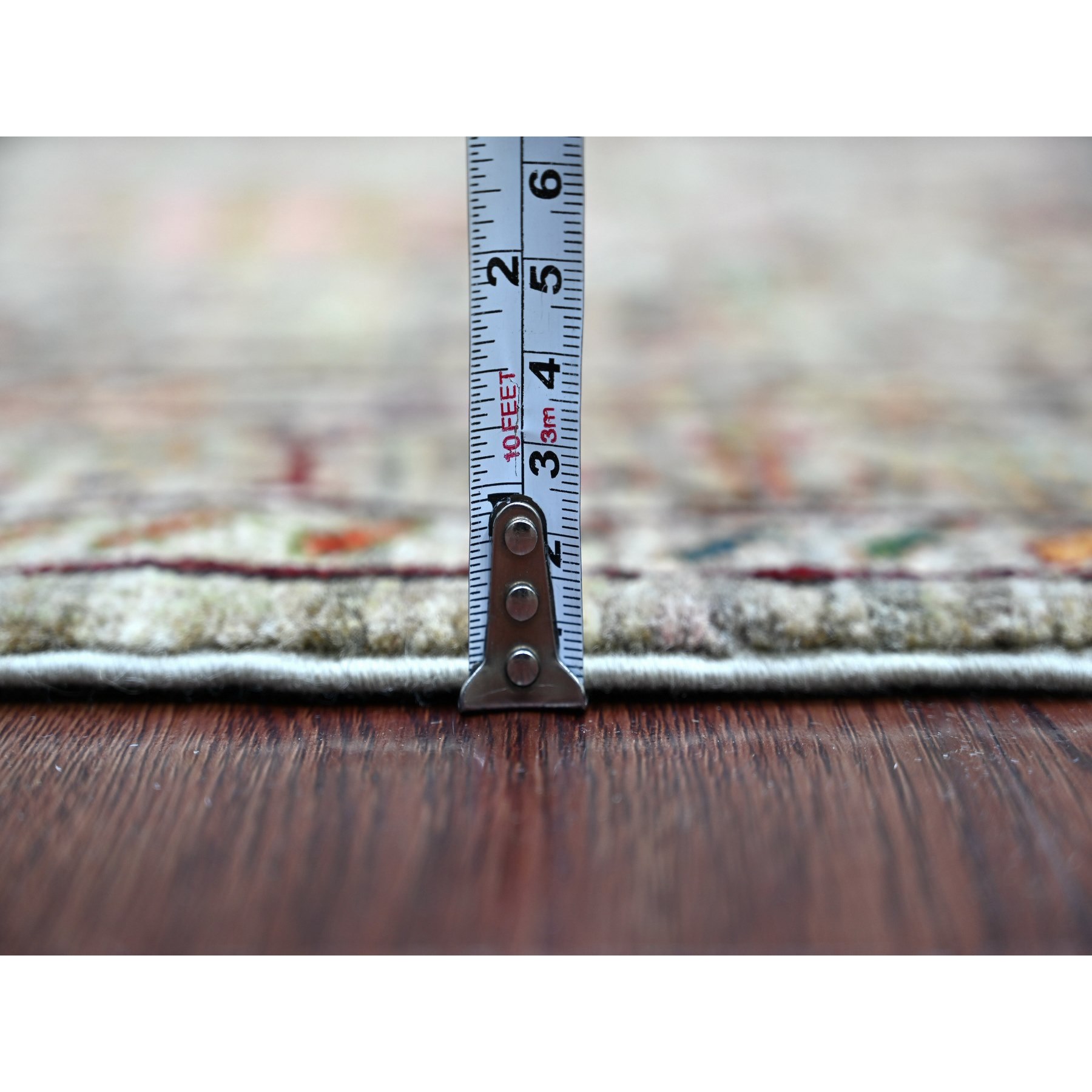 Tribal-Geometric-Hand-Knotted-Rug-110015