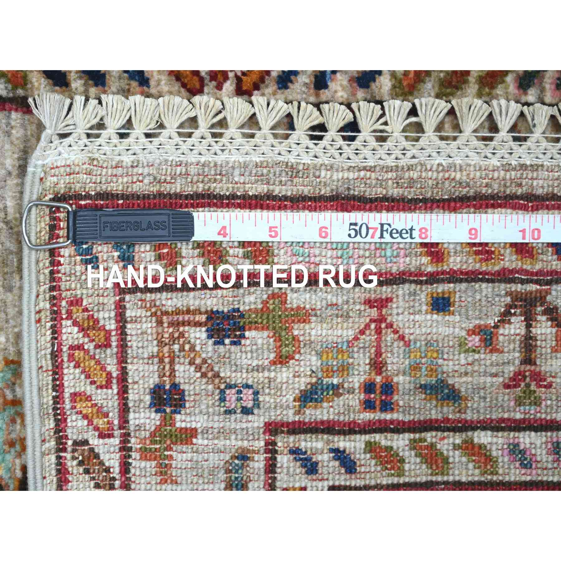 Tribal-Geometric-Hand-Knotted-Rug-110015