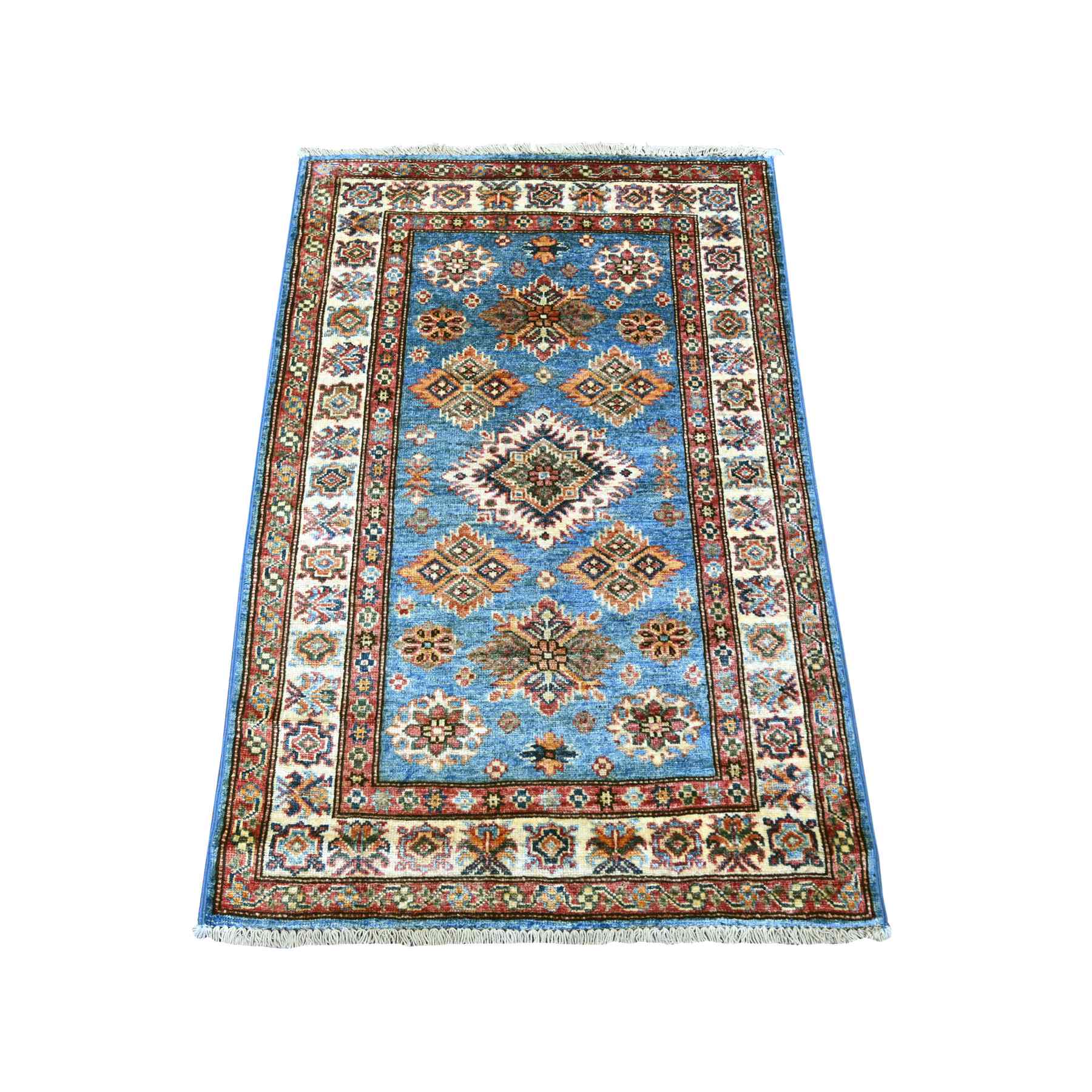 Tribal-Geometric-Hand-Knotted-Rug-110020