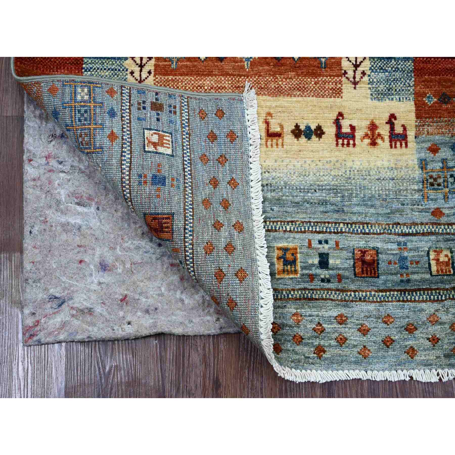 Tribal-Geometric-Hand-Knotted-Rug-110180