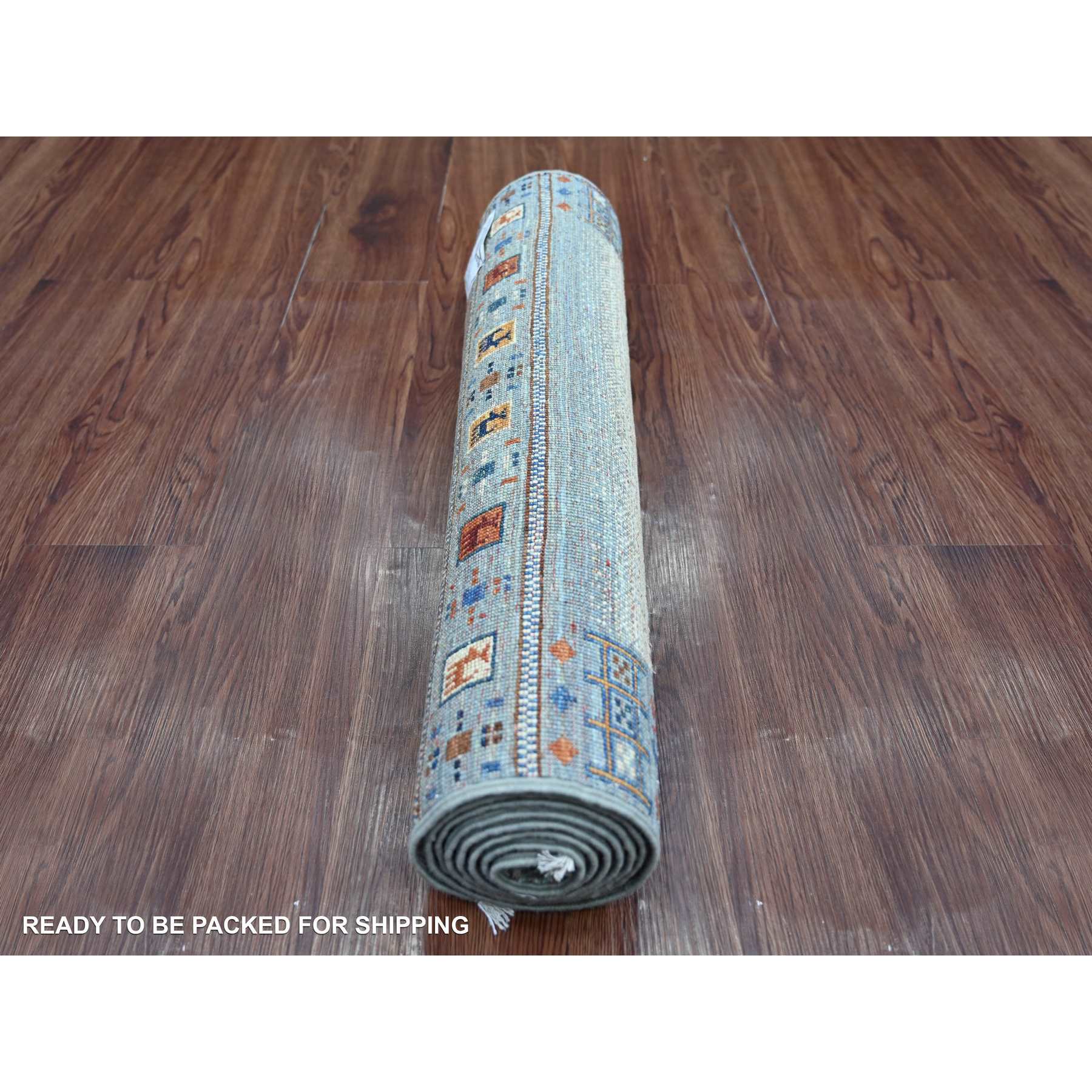 Tribal-Geometric-Hand-Knotted-Rug-110180