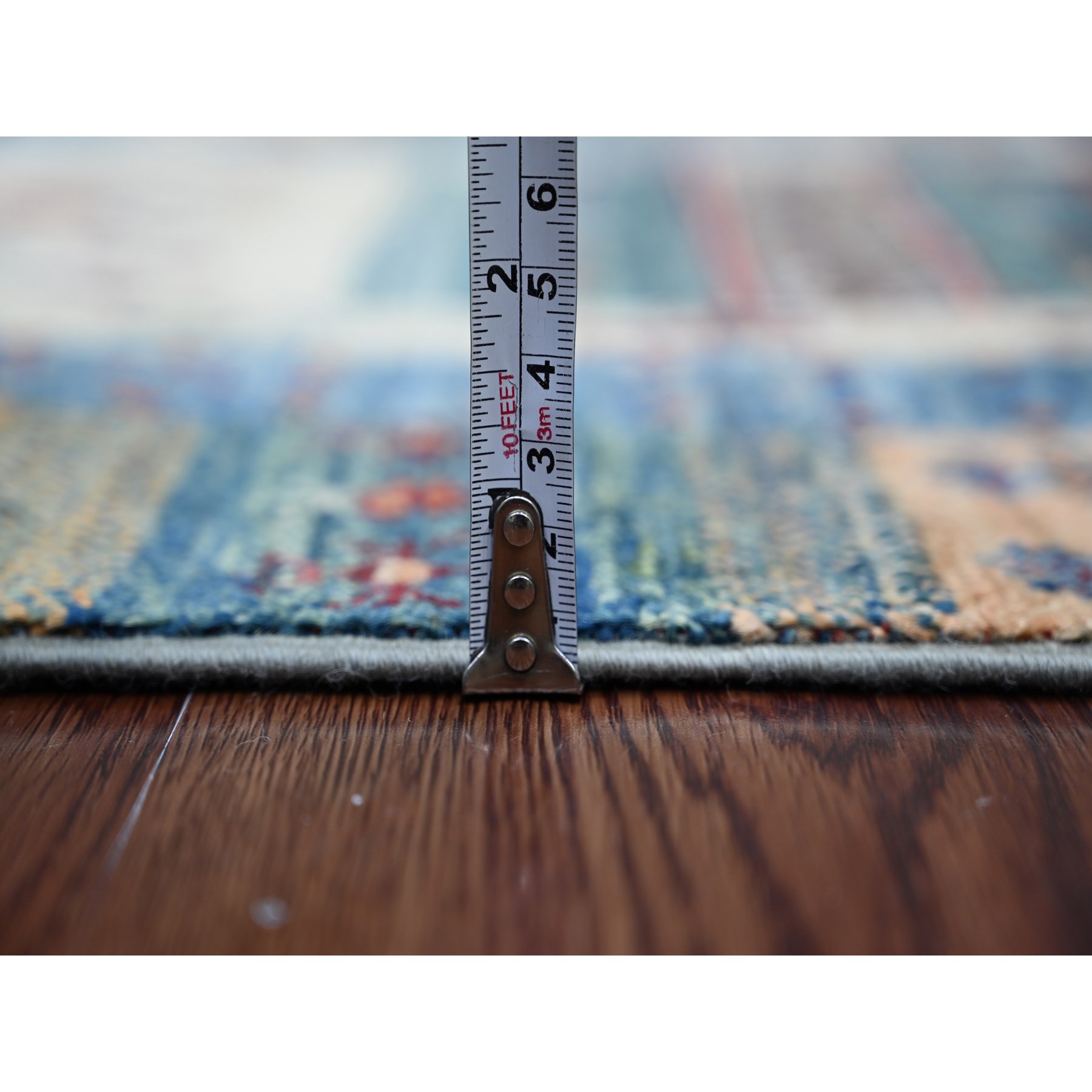 Tribal-Geometric-Hand-Knotted-Rug-110180