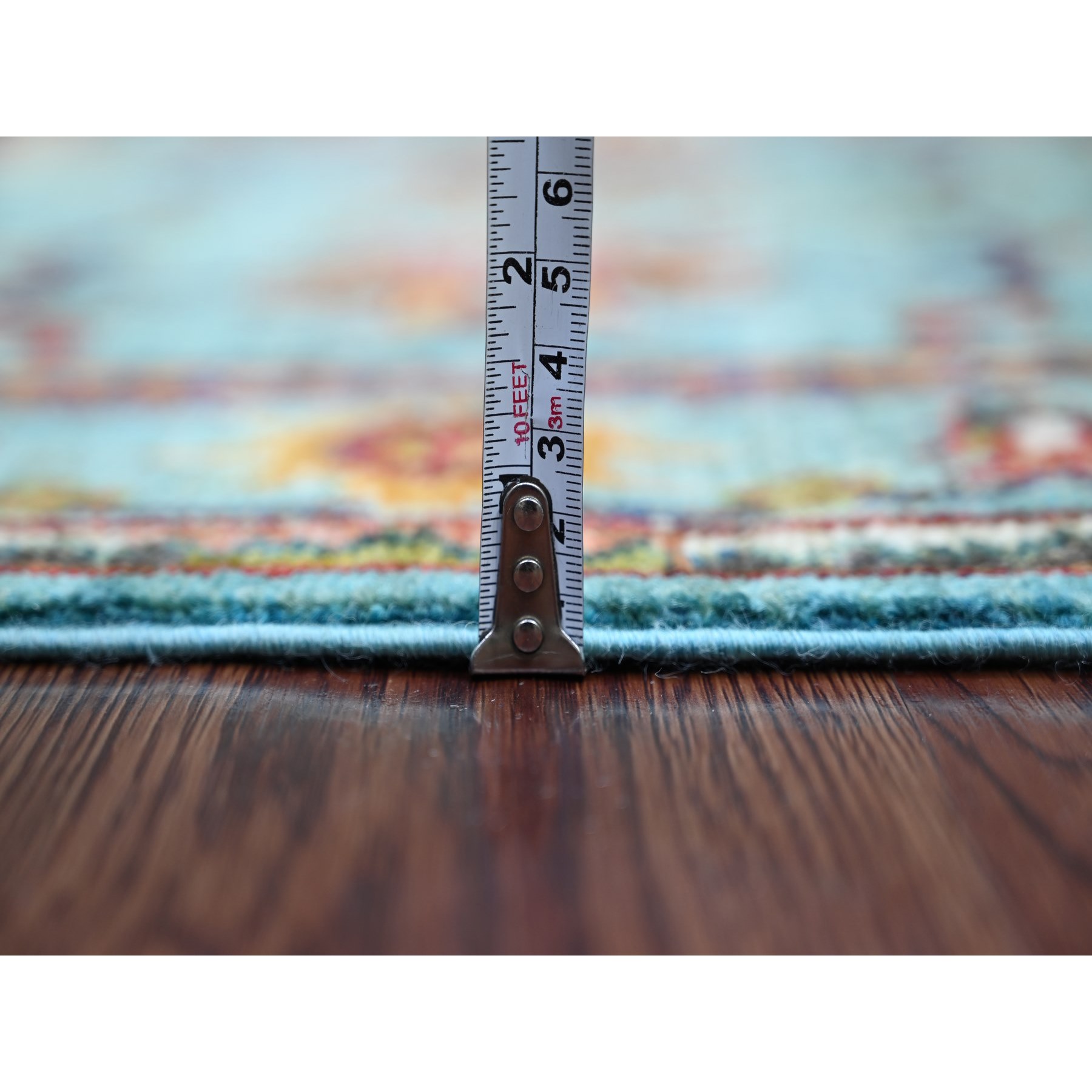Tribal-Geometric-Hand-Knotted-Rug-110185