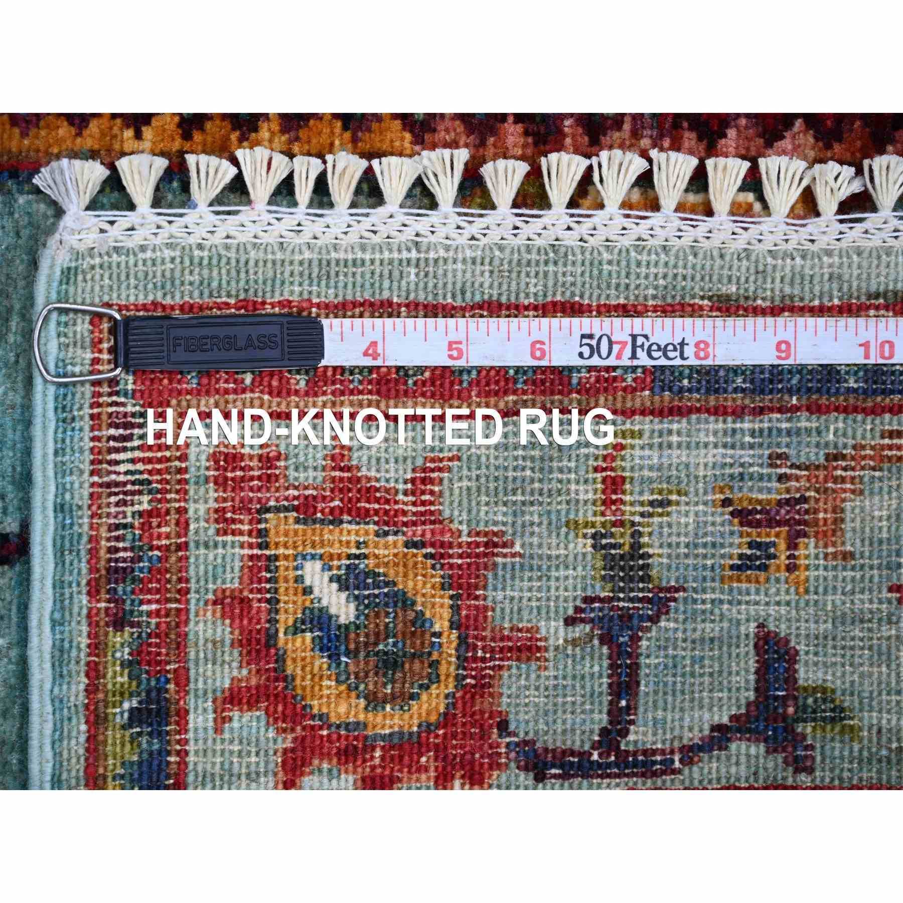 Tribal-Geometric-Hand-Knotted-Rug-110185