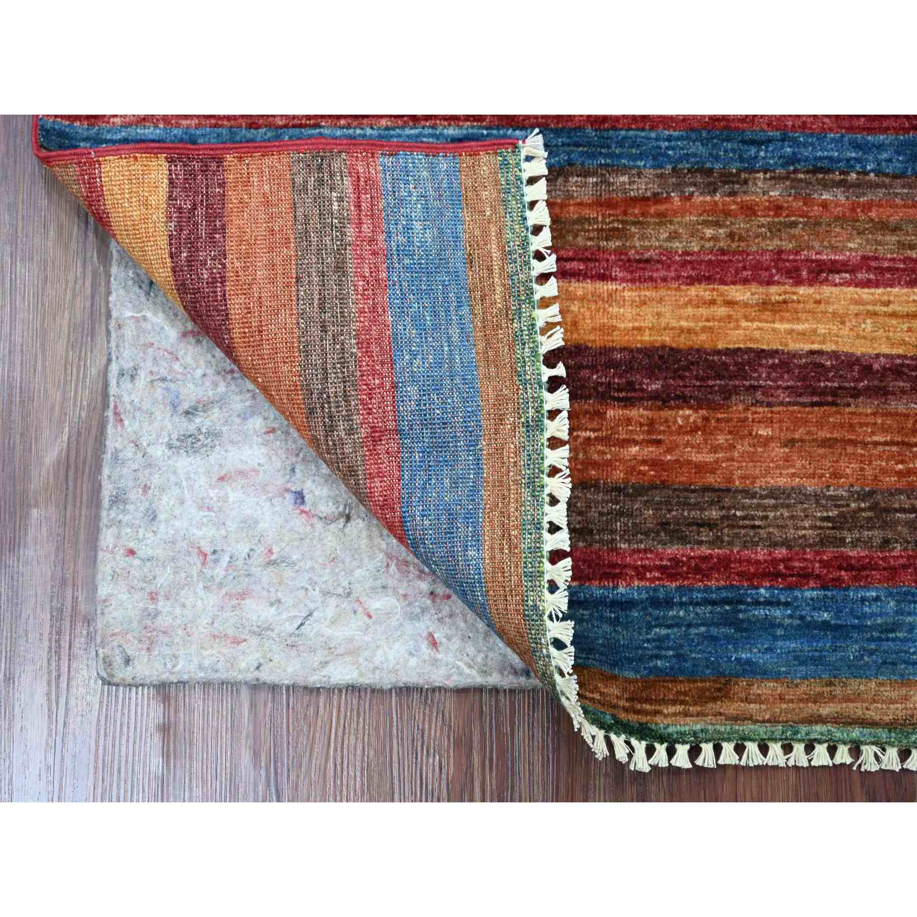 Tribal-Geometric-Hand-Knotted-Rug-110190
