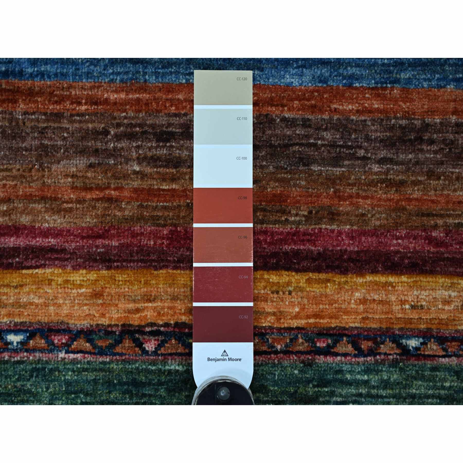 Tribal-Geometric-Hand-Knotted-Rug-110190