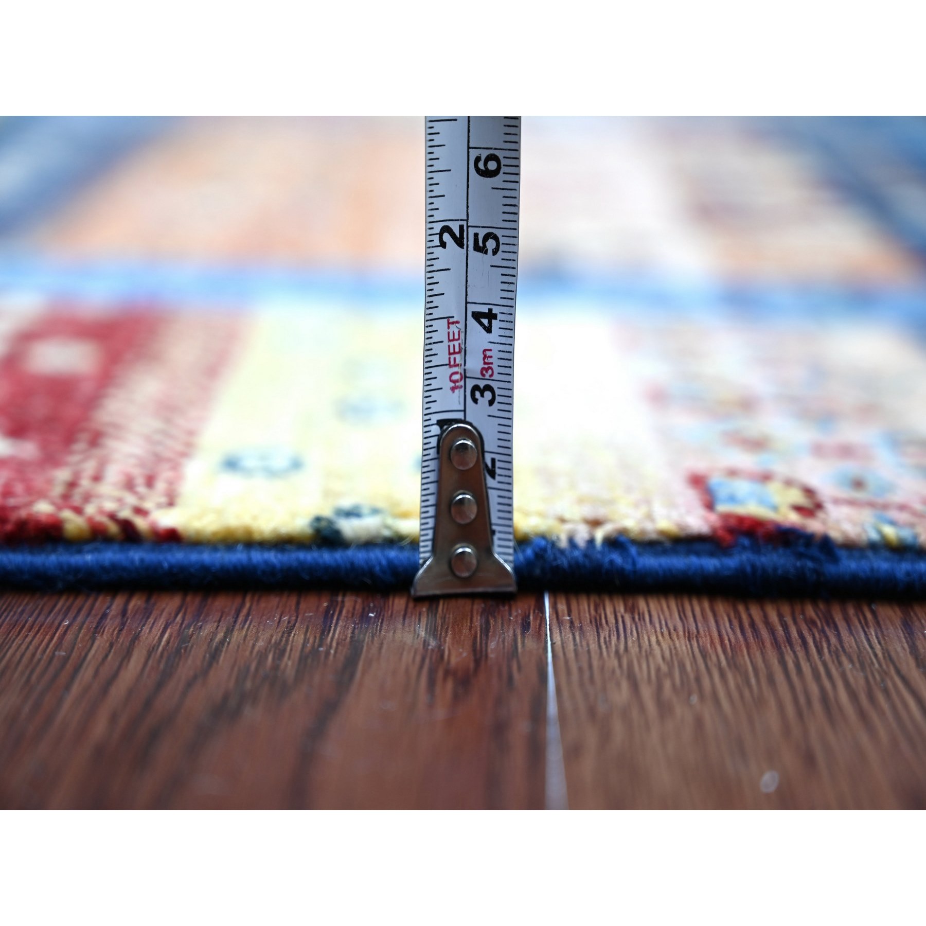 Tribal-Geometric-Hand-Knotted-Rug-110210