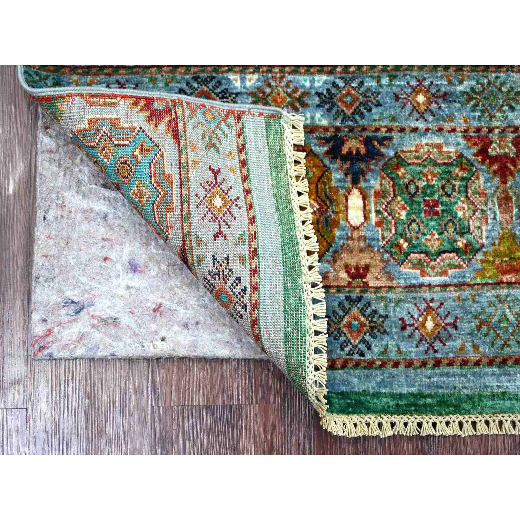 Tribal-Geometric-Hand-Knotted-Rug-110215