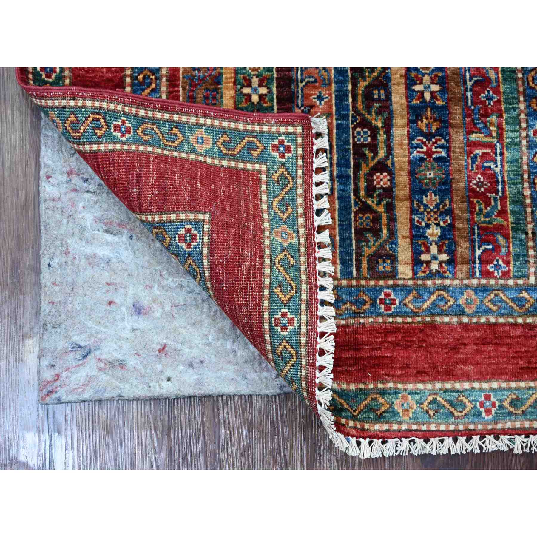 Tribal-Geometric-Hand-Knotted-Rug-110235