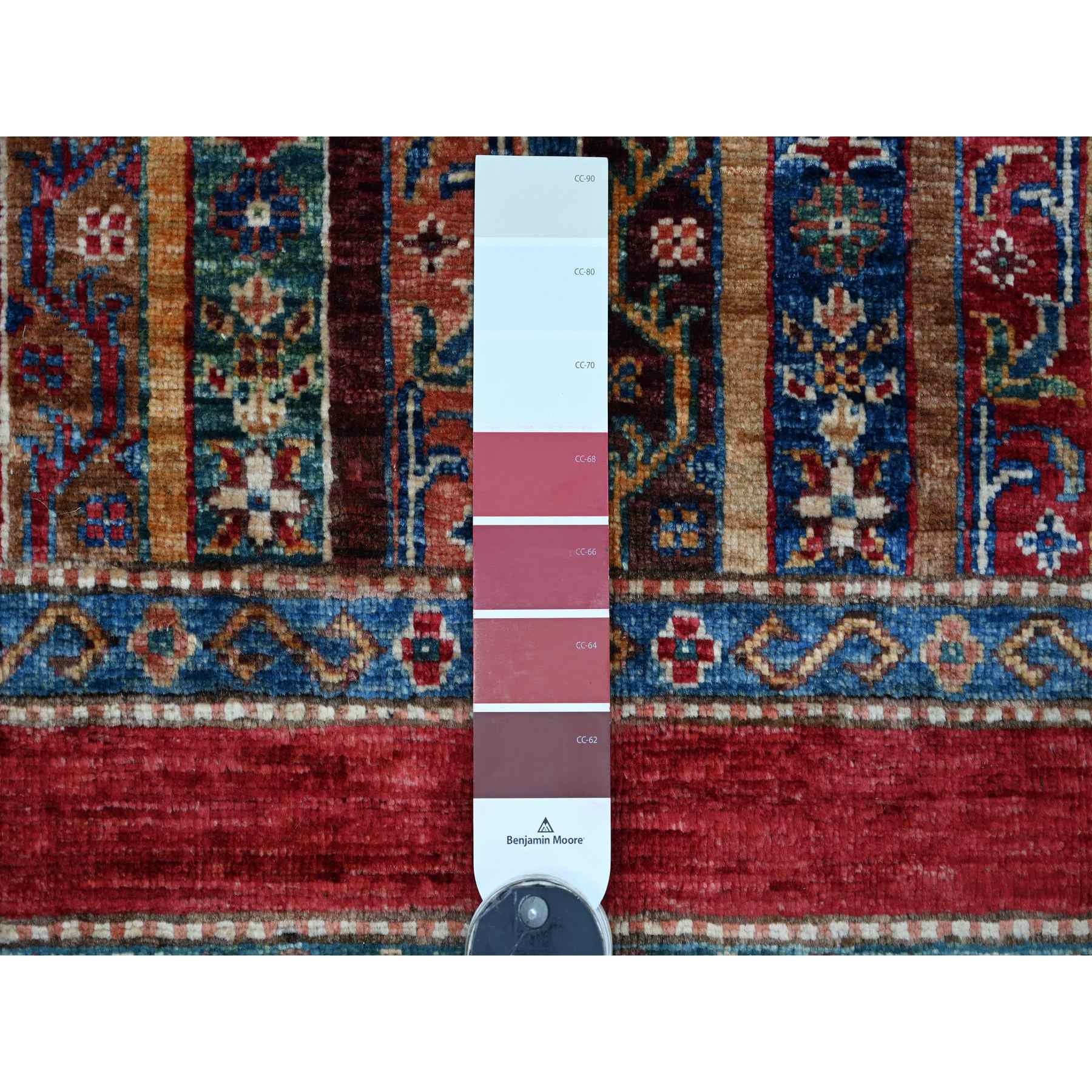 Tribal-Geometric-Hand-Knotted-Rug-110235