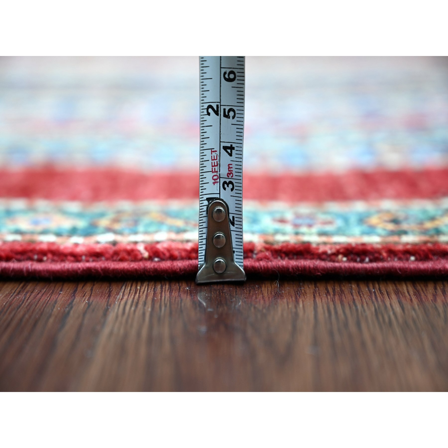 Tribal-Geometric-Hand-Knotted-Rug-110235