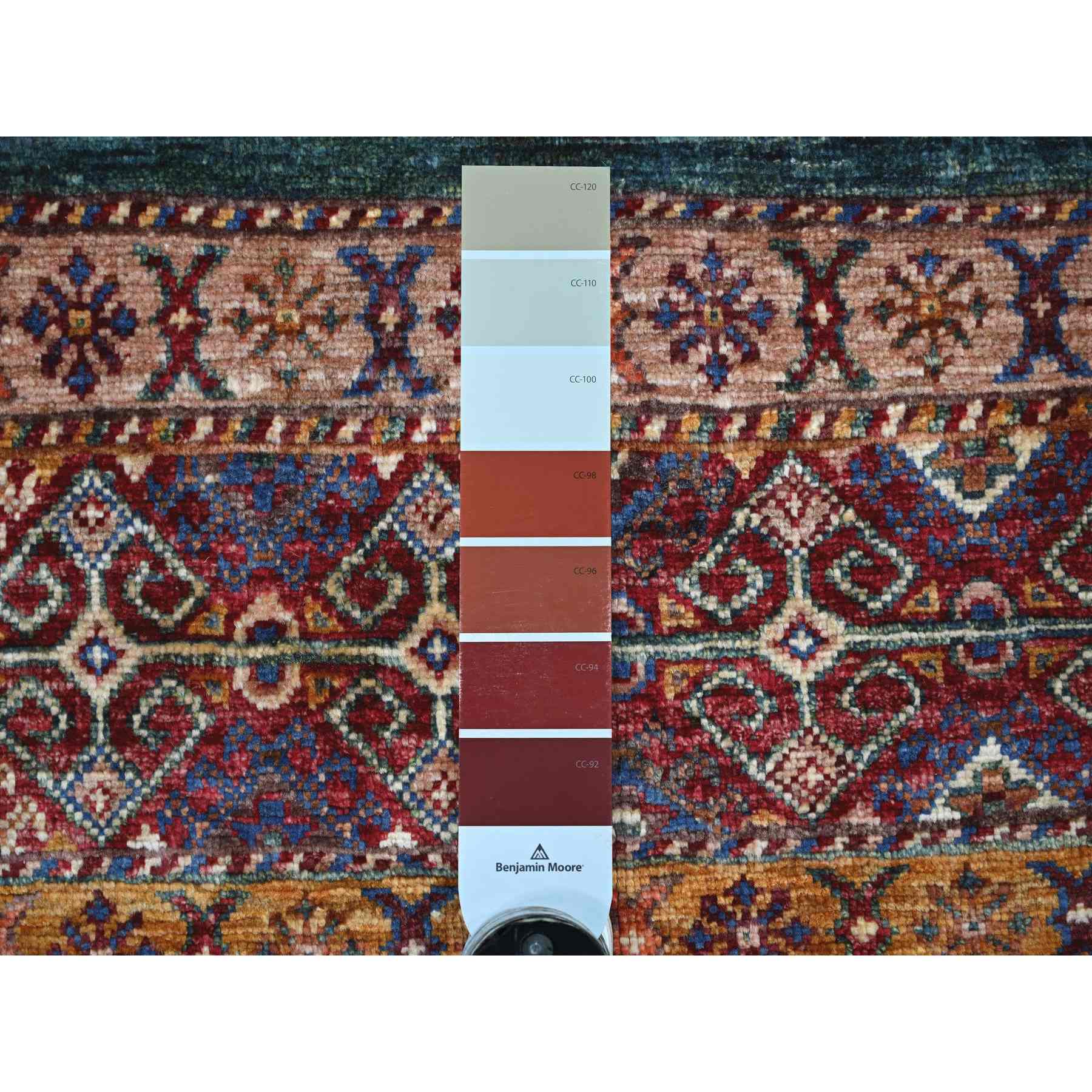 Tribal-Geometric-Hand-Knotted-Rug-110240