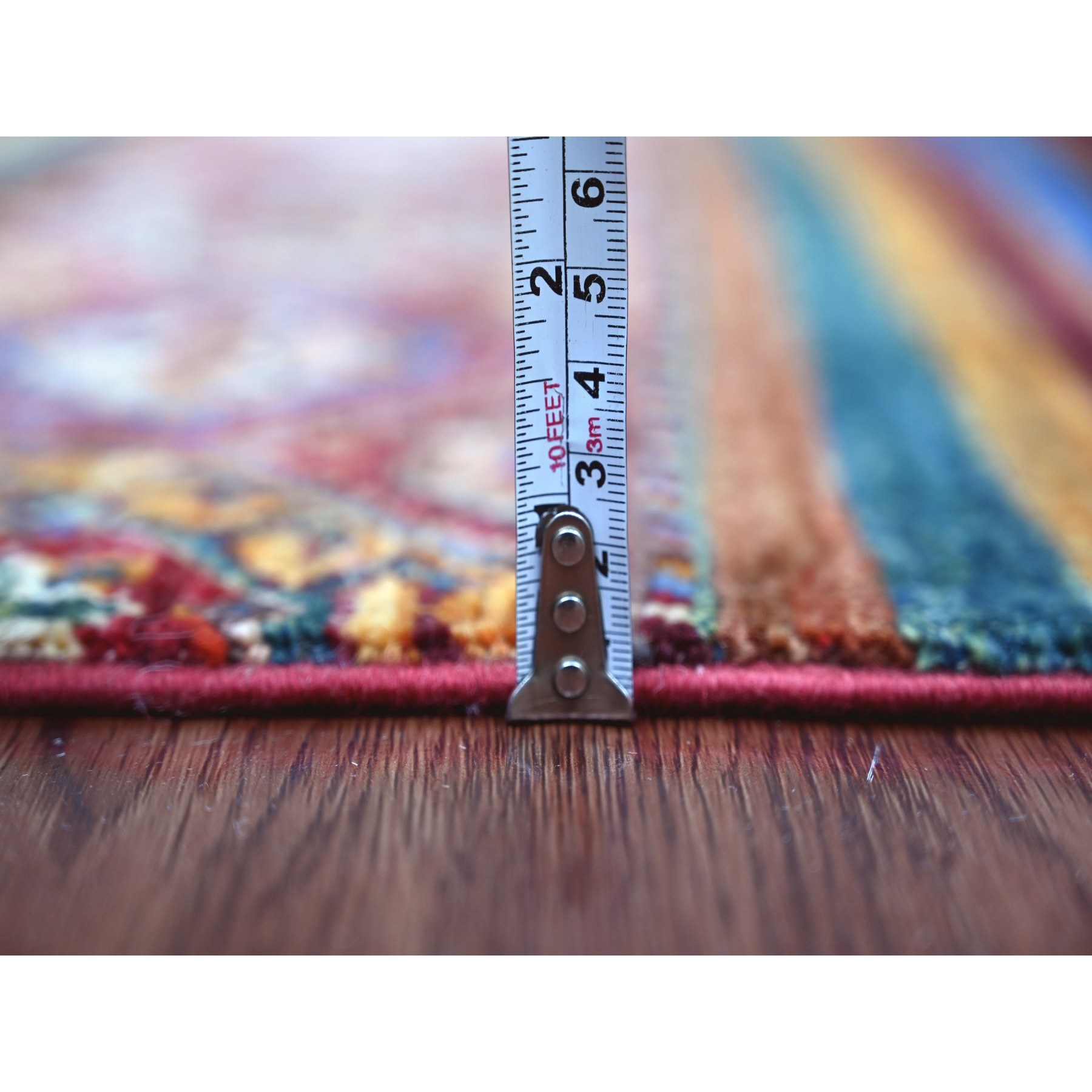 Tribal-Geometric-Hand-Knotted-Rug-110240