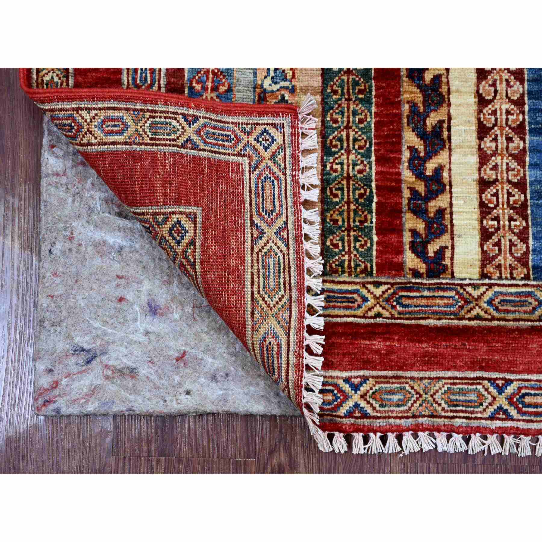 Tribal-Geometric-Hand-Knotted-Rug-110295