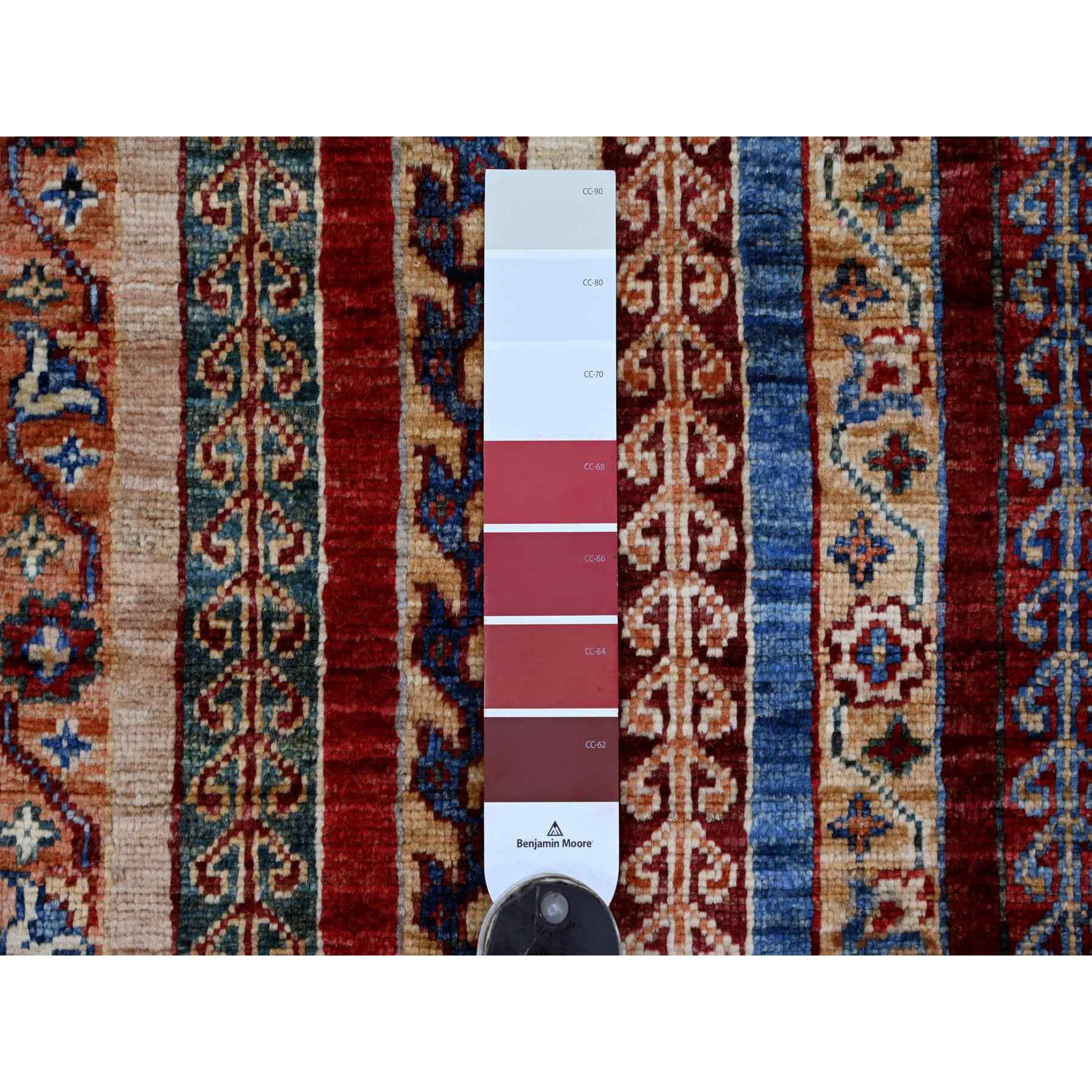 Tribal-Geometric-Hand-Knotted-Rug-110295