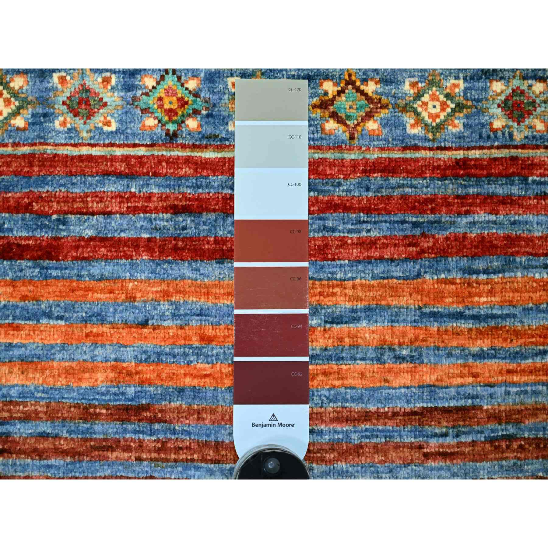 Tribal-Geometric-Hand-Knotted-Rug-110305