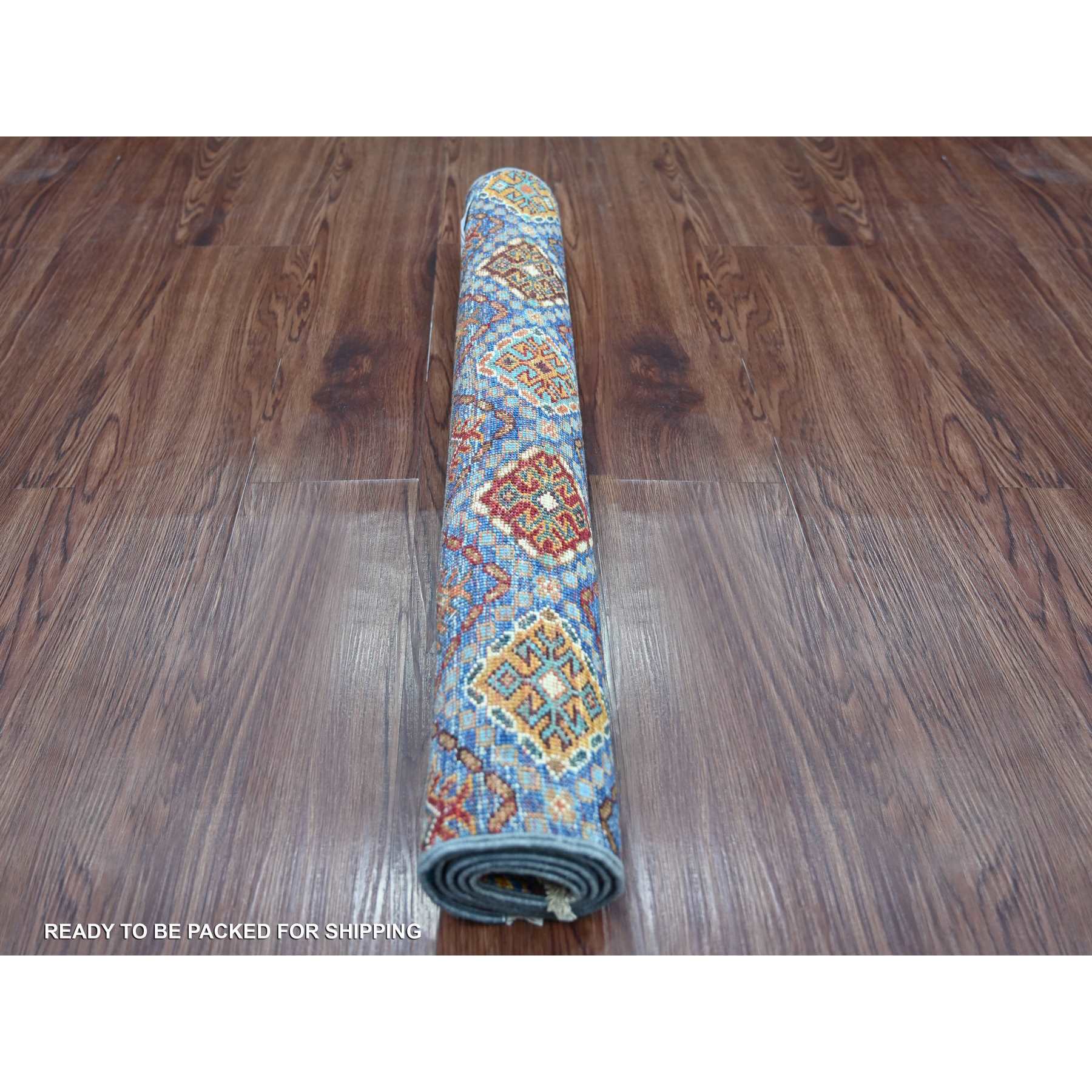 Tribal-Geometric-Hand-Knotted-Rug-110305