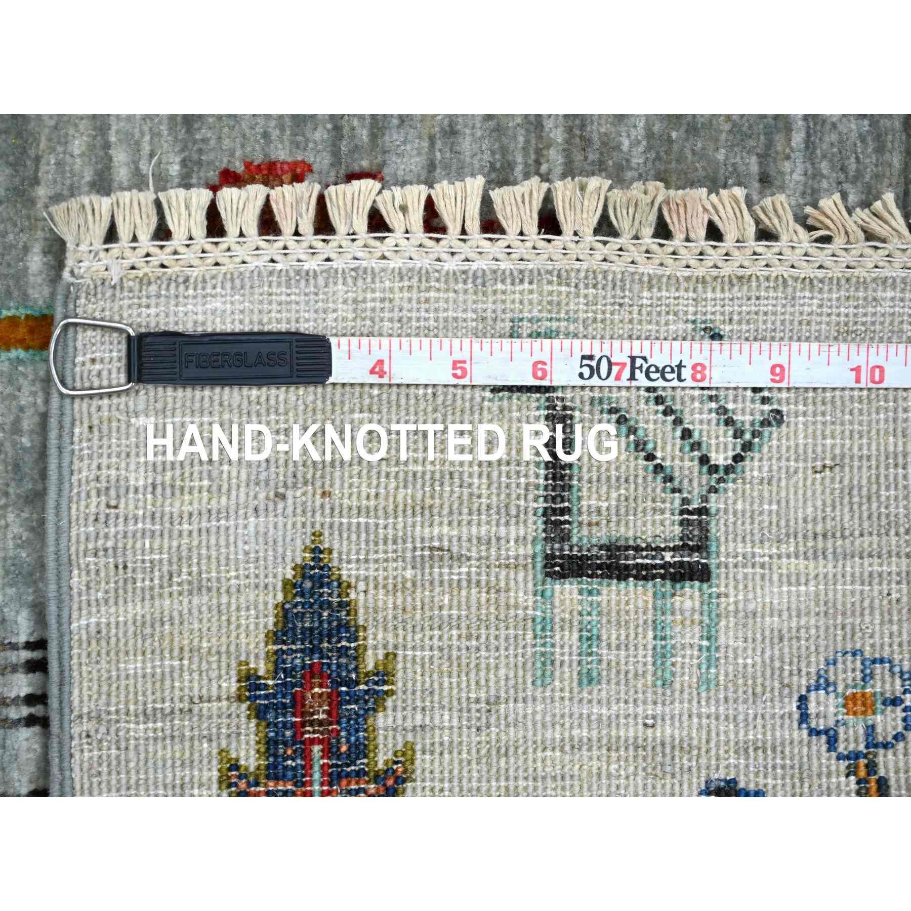 Tribal-Geometric-Hand-Knotted-Rug-110310