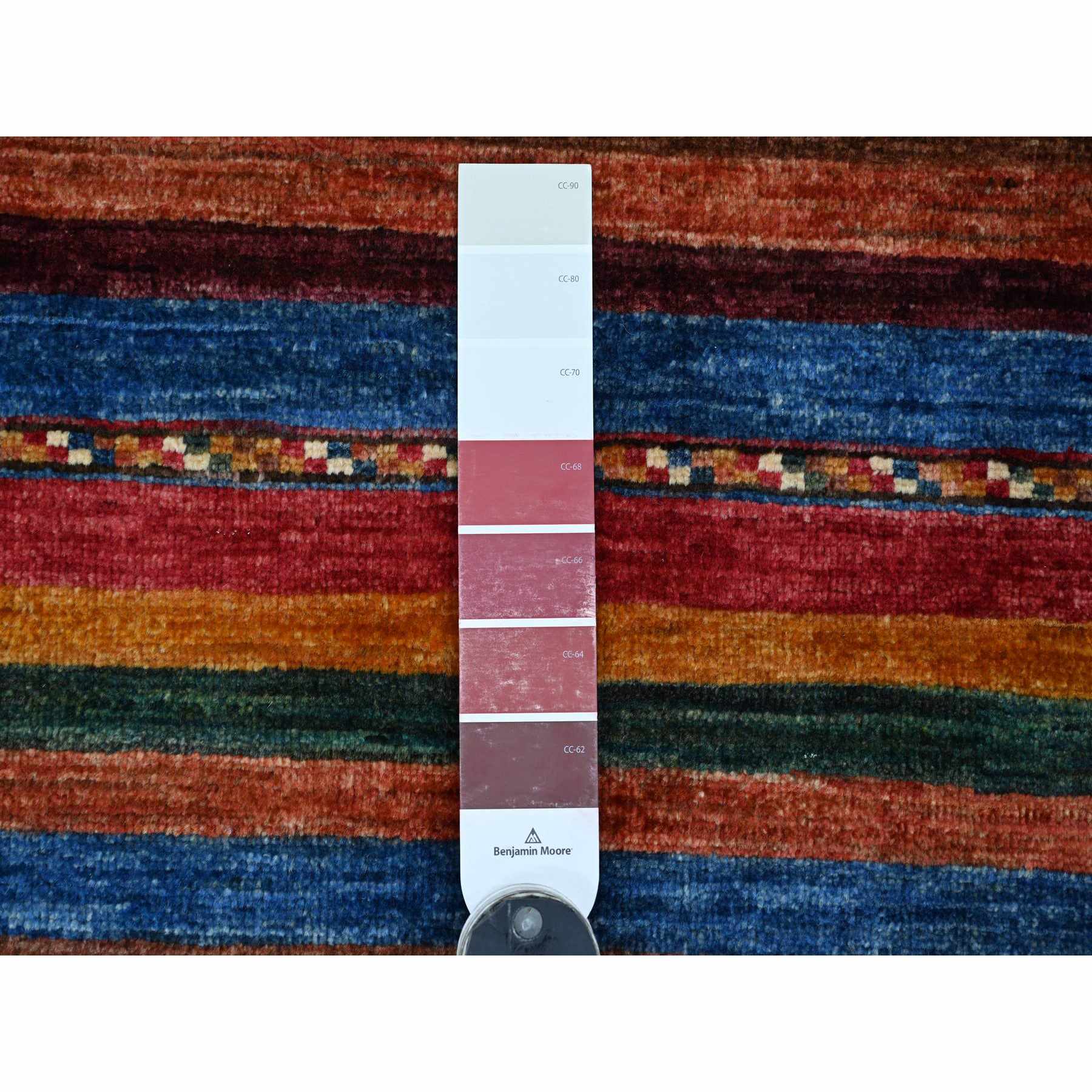 Tribal-Geometric-Hand-Knotted-Rug-110325